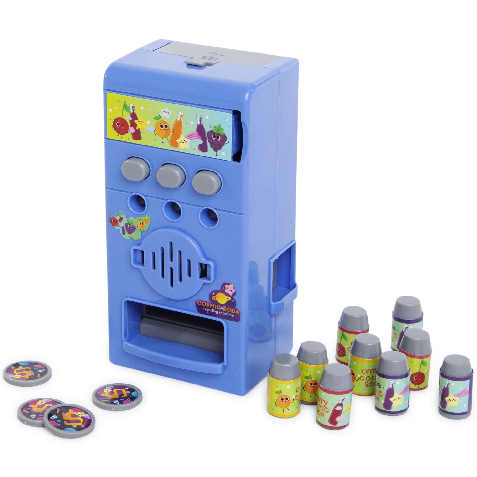 cosmic soda light and sound vending machine toy