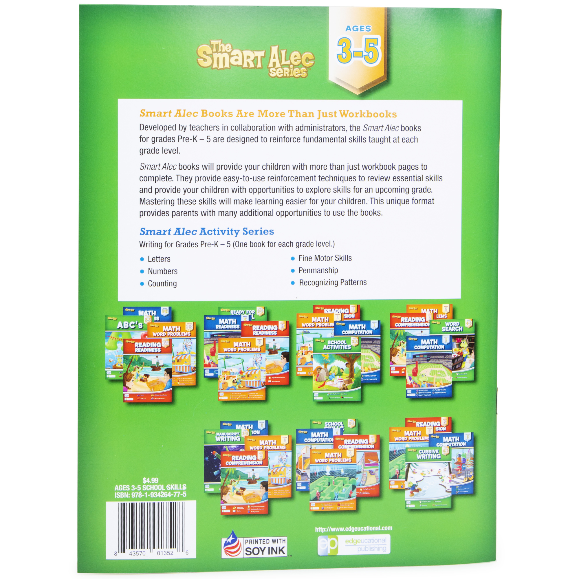 the smart alec series school skills workbook - ages 3 to 5