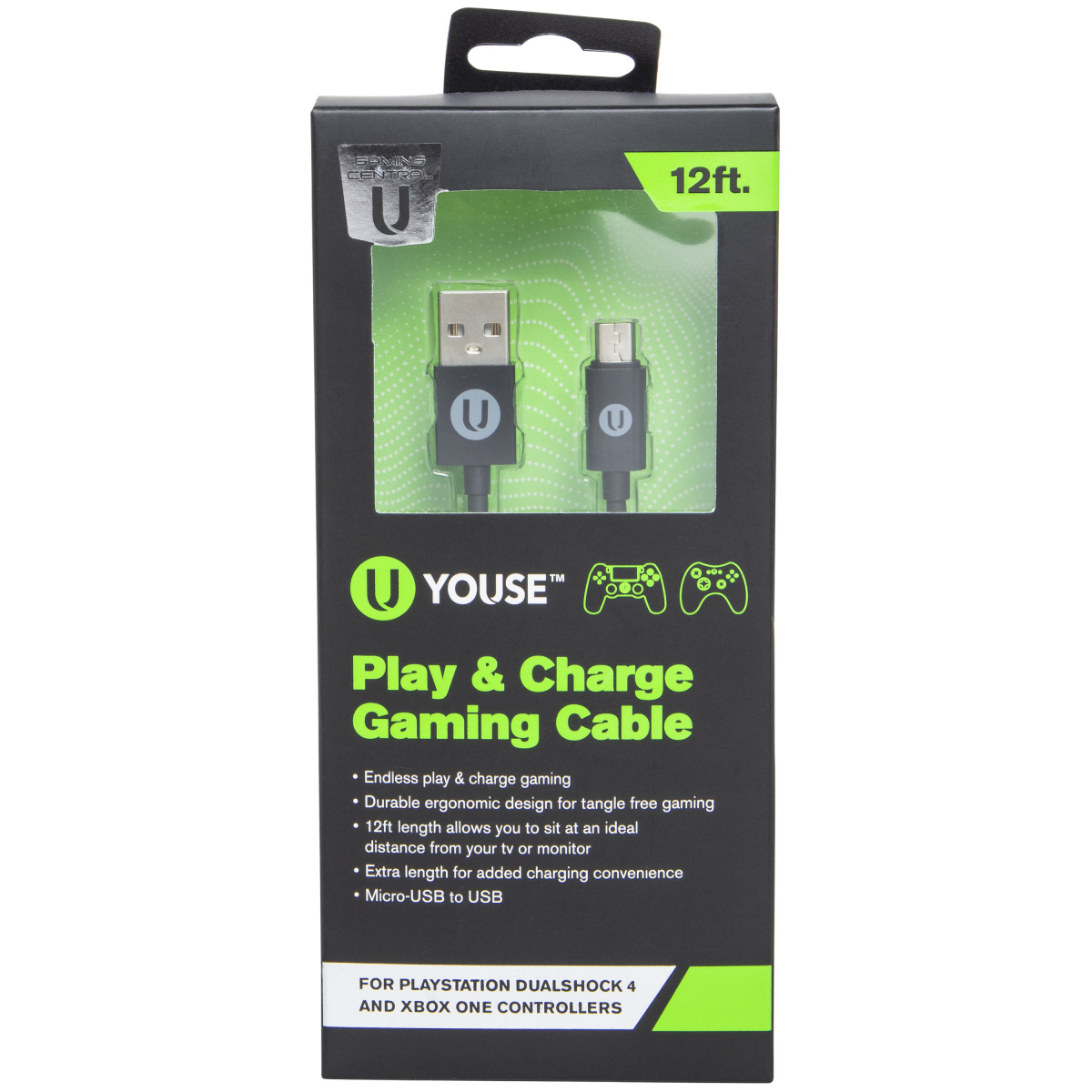 12ft controller charging cable Five Below