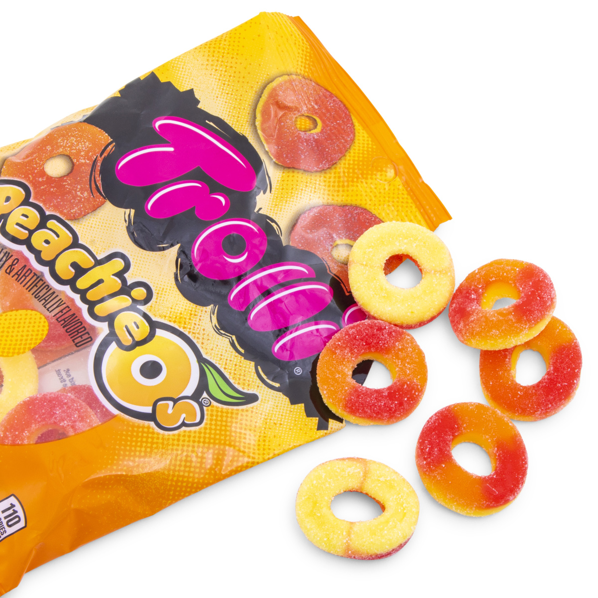 Trolli® Peachie-O's® Gummy Candy Bag 4.25oz