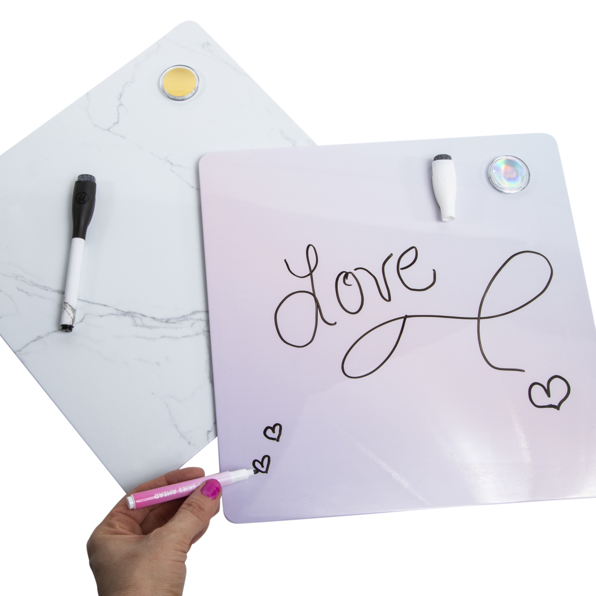 aesthetic dry erase board w/ pattern 11.5in x