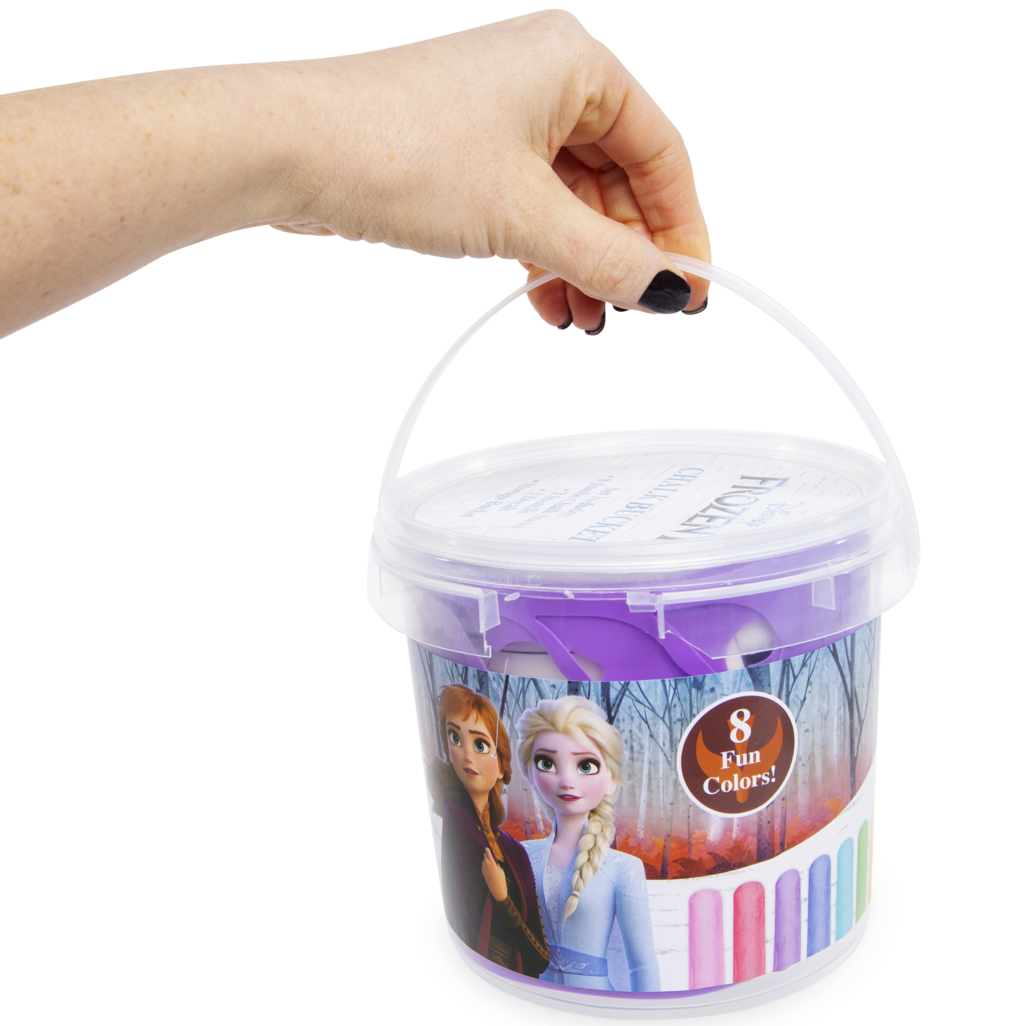 Disney Frozen 2 jumbo chalk bucket and stencils set