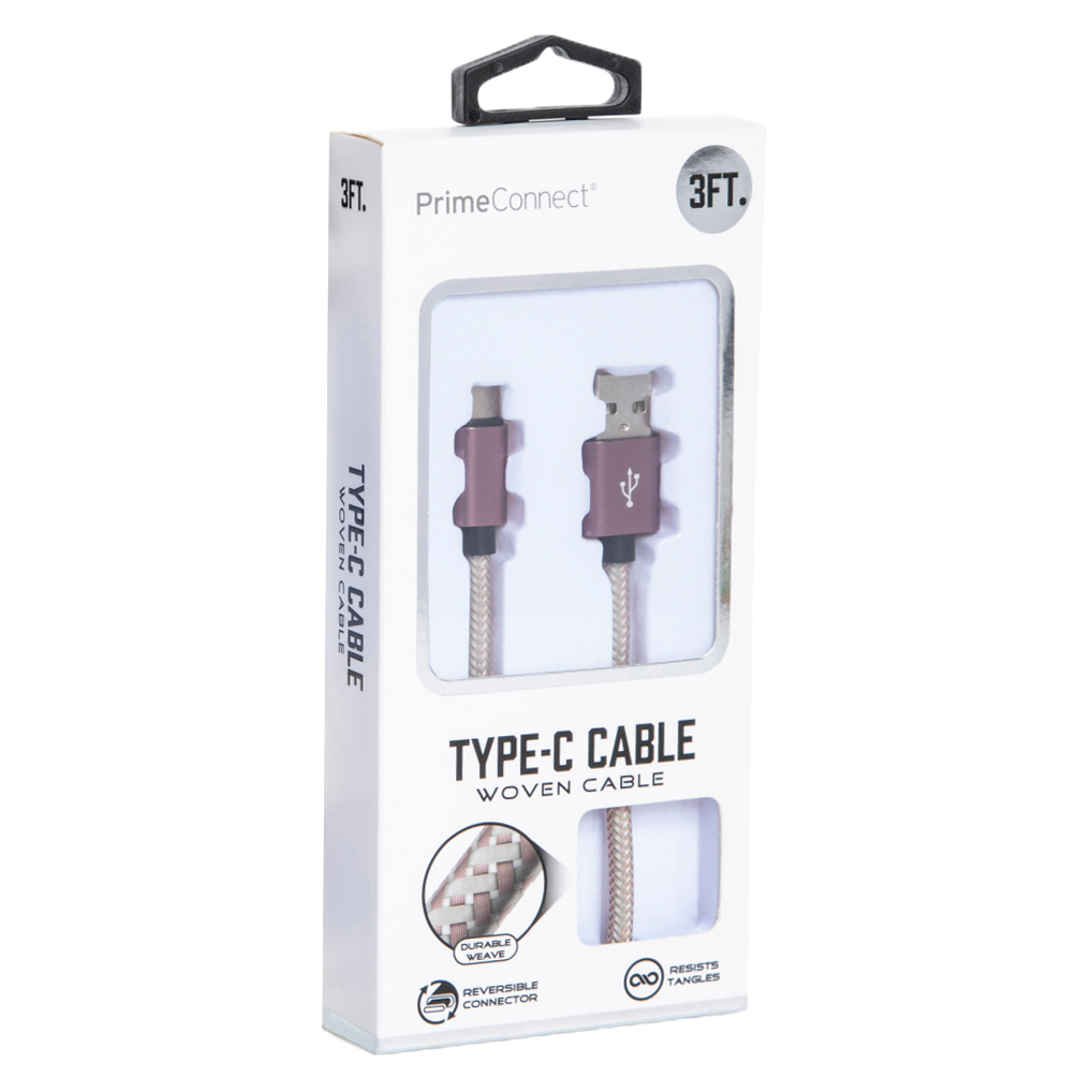 3ft Woven Usb-C Cable