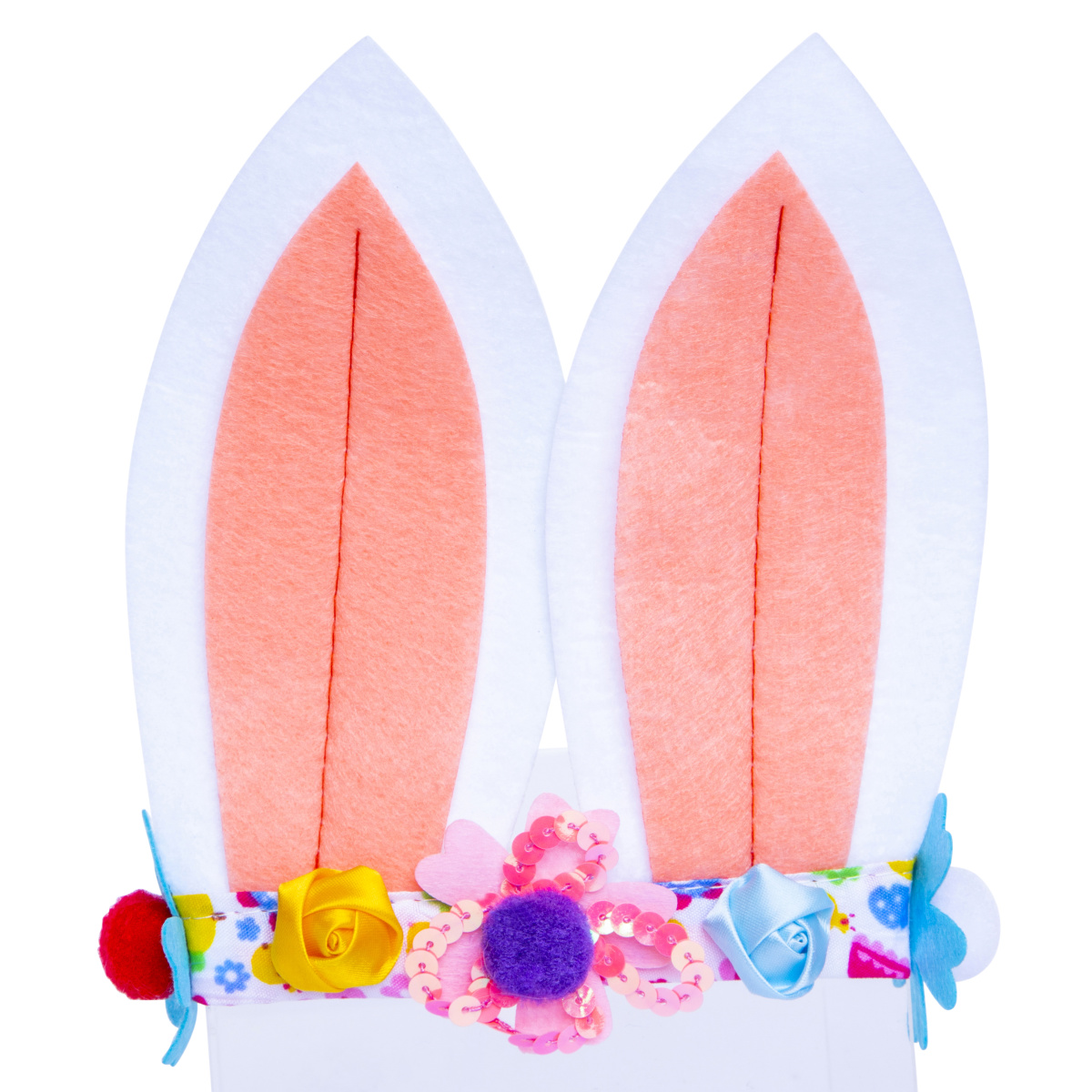Easter Floral Bunny Ears Headband
