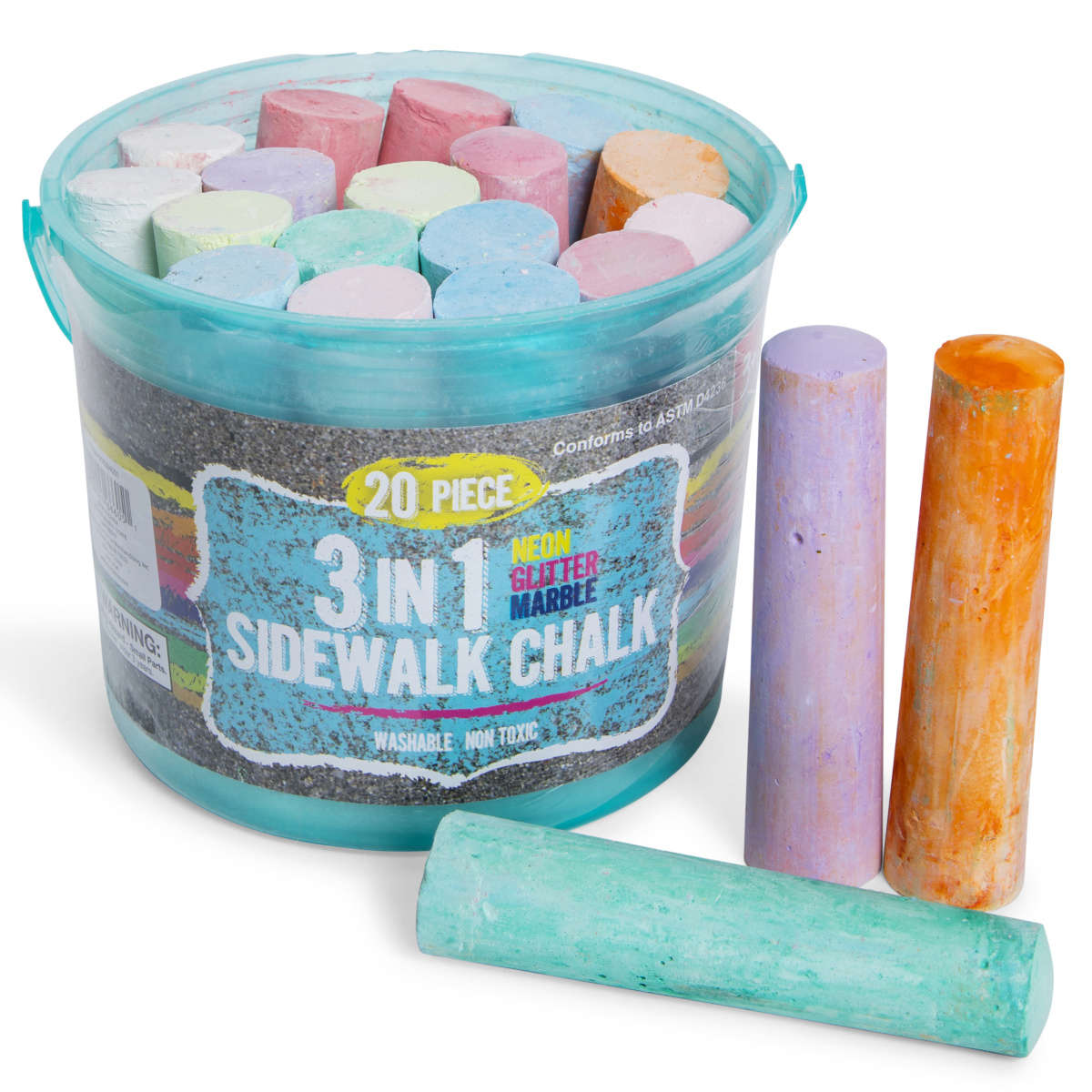 Fun Pack Chalk 20-Piece Bucket