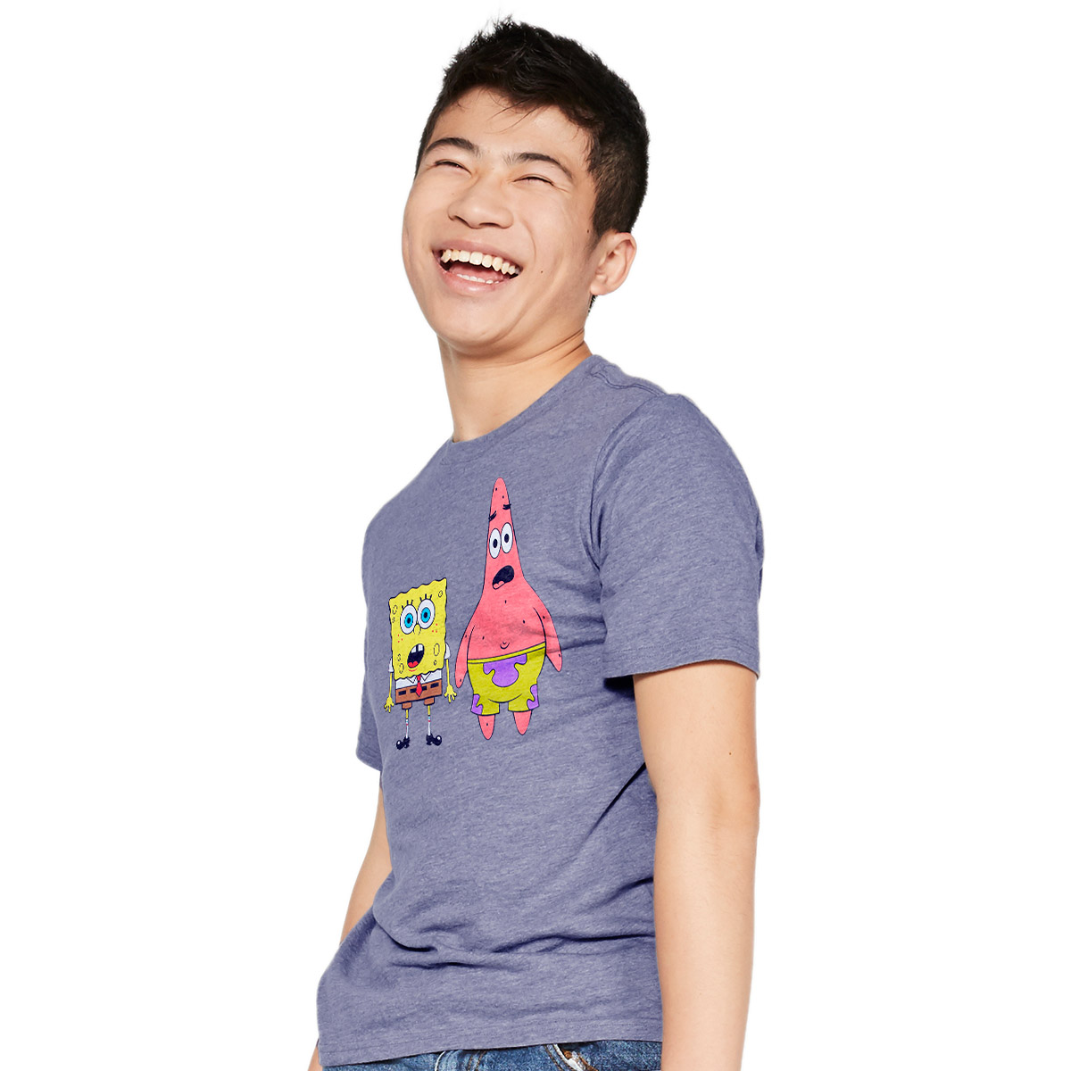 Nickelodeon Spongebob Squarepants Wrapper Patrick Men's Big & Tall T-Shirt - Charcoal Heather, 3X-Large - View #13