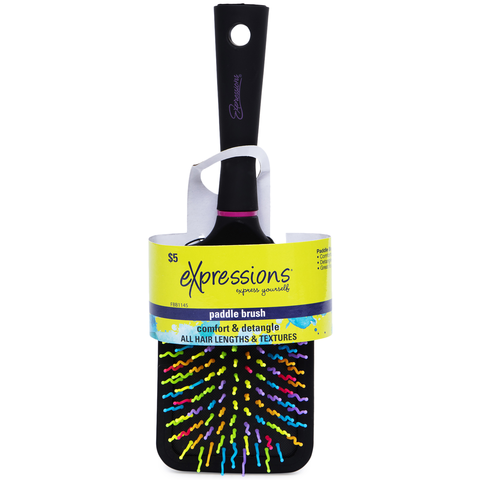 Expressions® Squiggle Paddle Hair Brush | Five Below