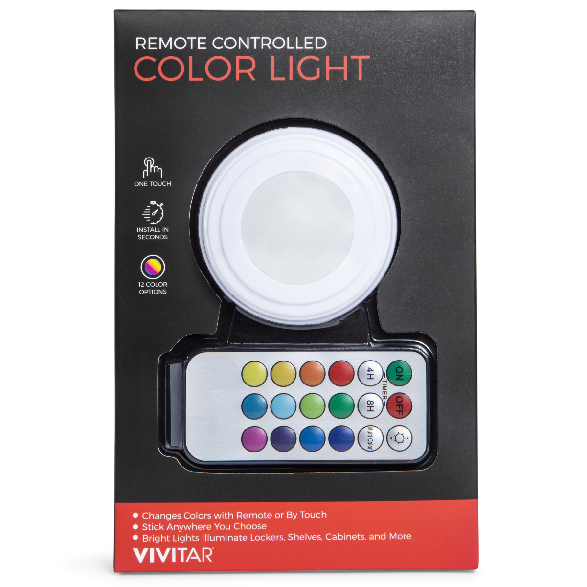 Led Color-Change Touch Light With Remote Control