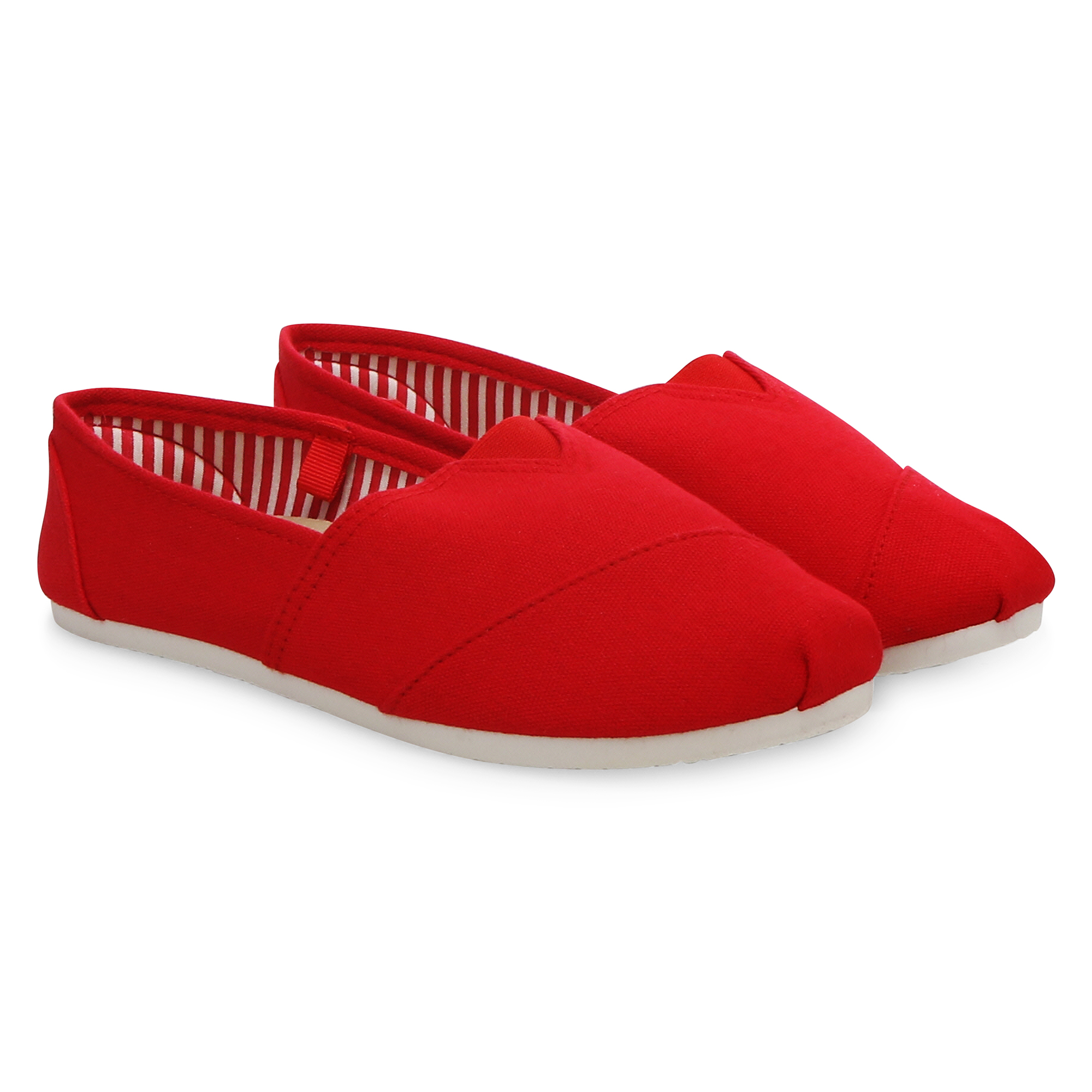 Ladies Canvas Slip-On Shoes