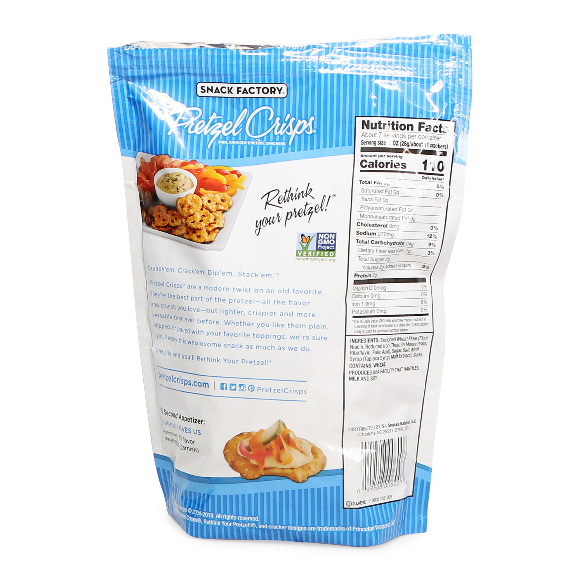 Snack Factory® Original Pretzel Crisps 7.2oz