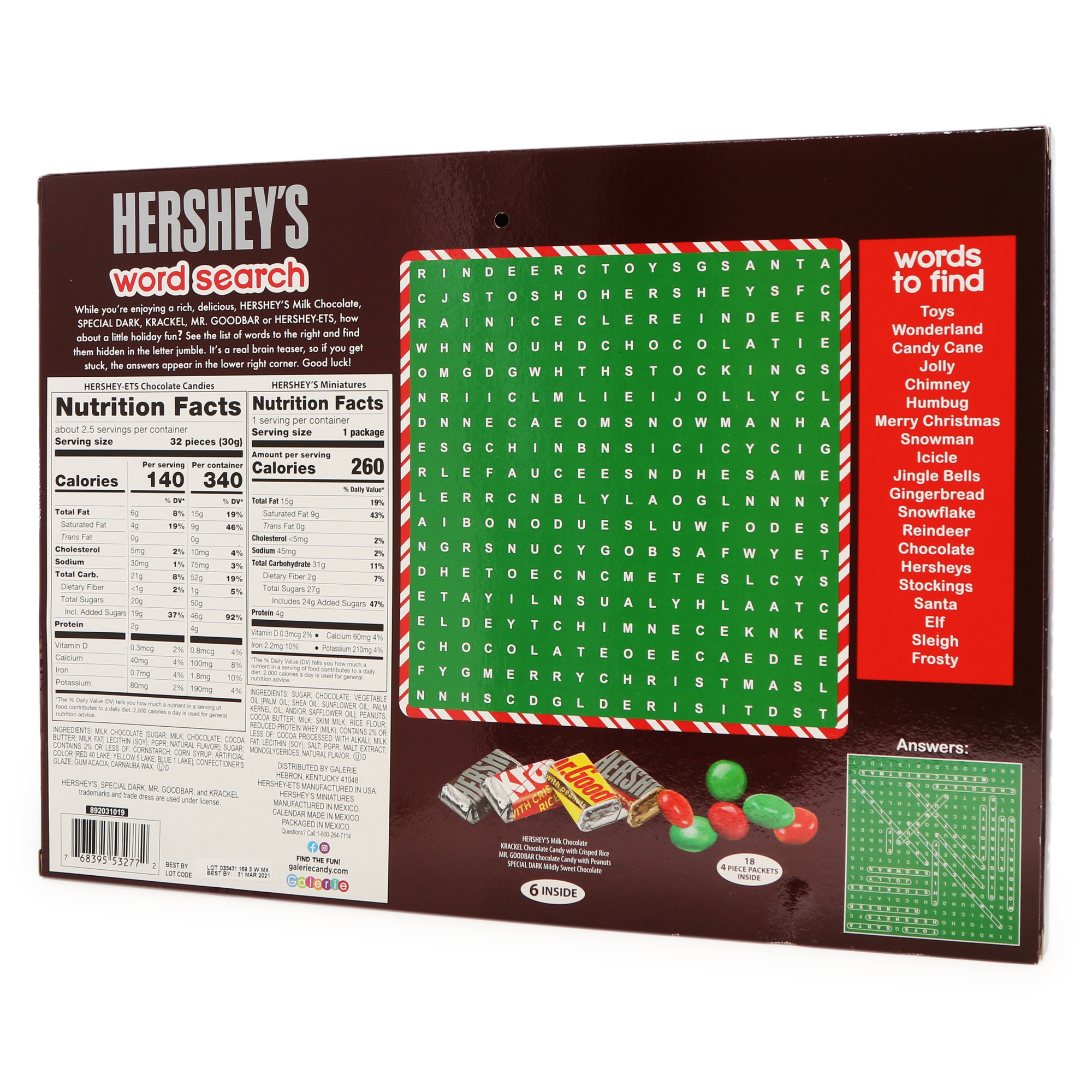 Hershey's® Miniatures Holiday Countdown Calendar 4.4oz