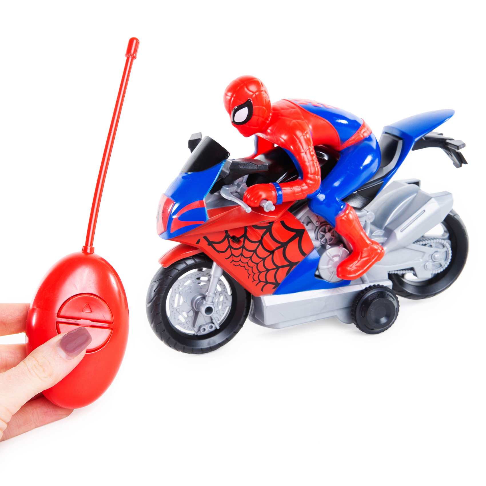 Spiderman with best sale motorcycle toy