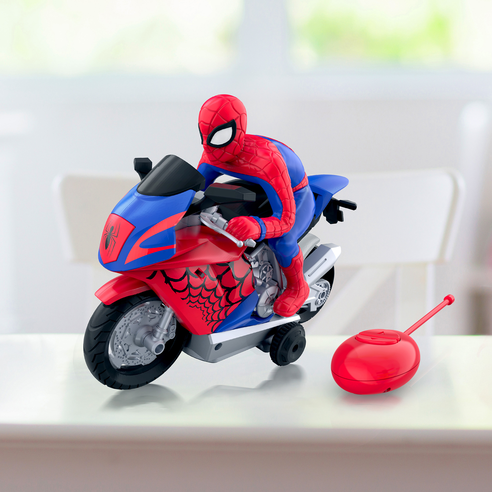 Remote control 2024 spiderman motorcycle