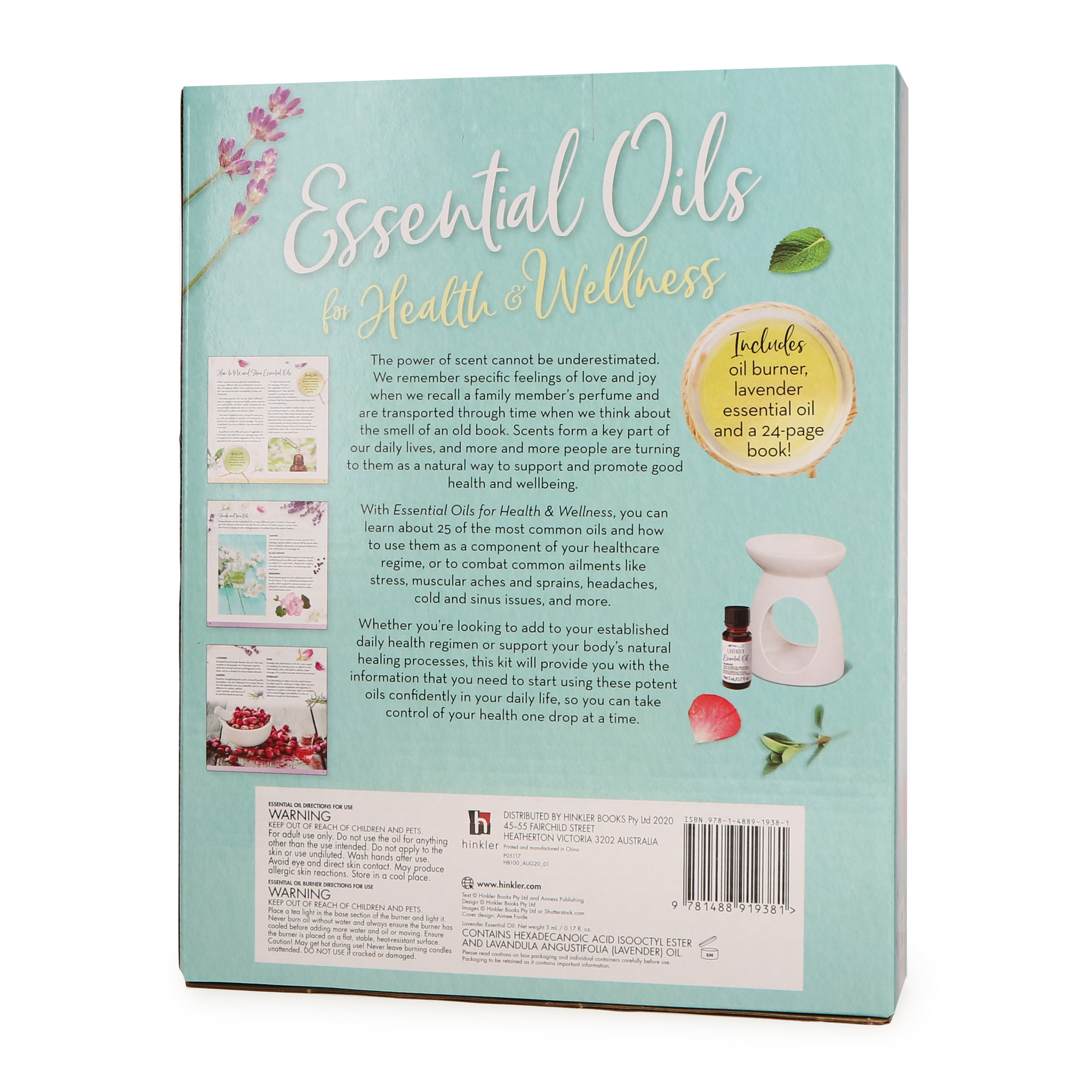 Essential Oils Book & Aroma Diffuser Kit