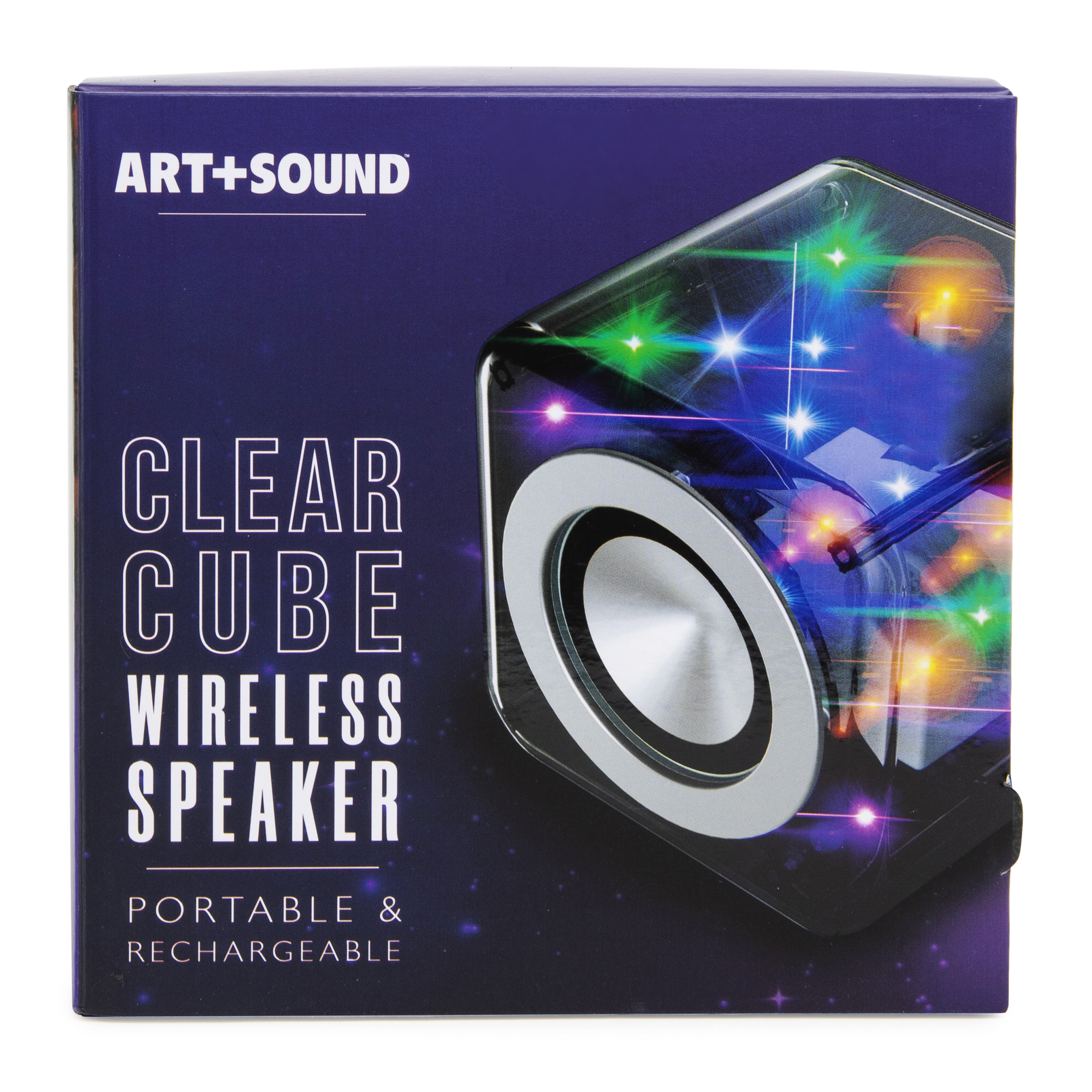Bluetooth® Translucent Led Cube Speaker 5.5in