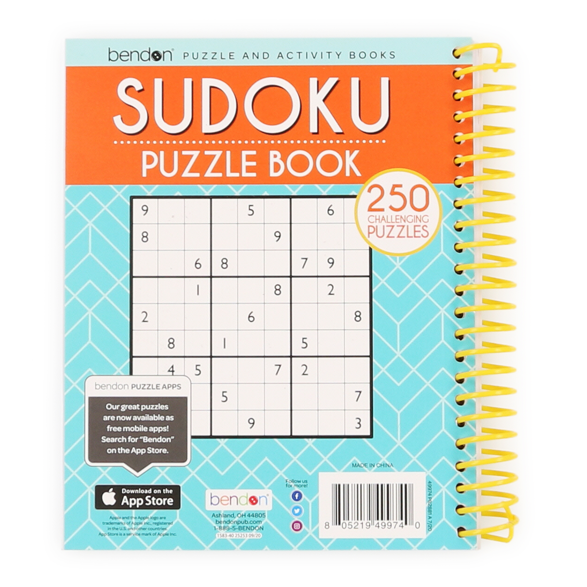 Sudoku Puzzle Book W/ 250 Challenging Puzzles