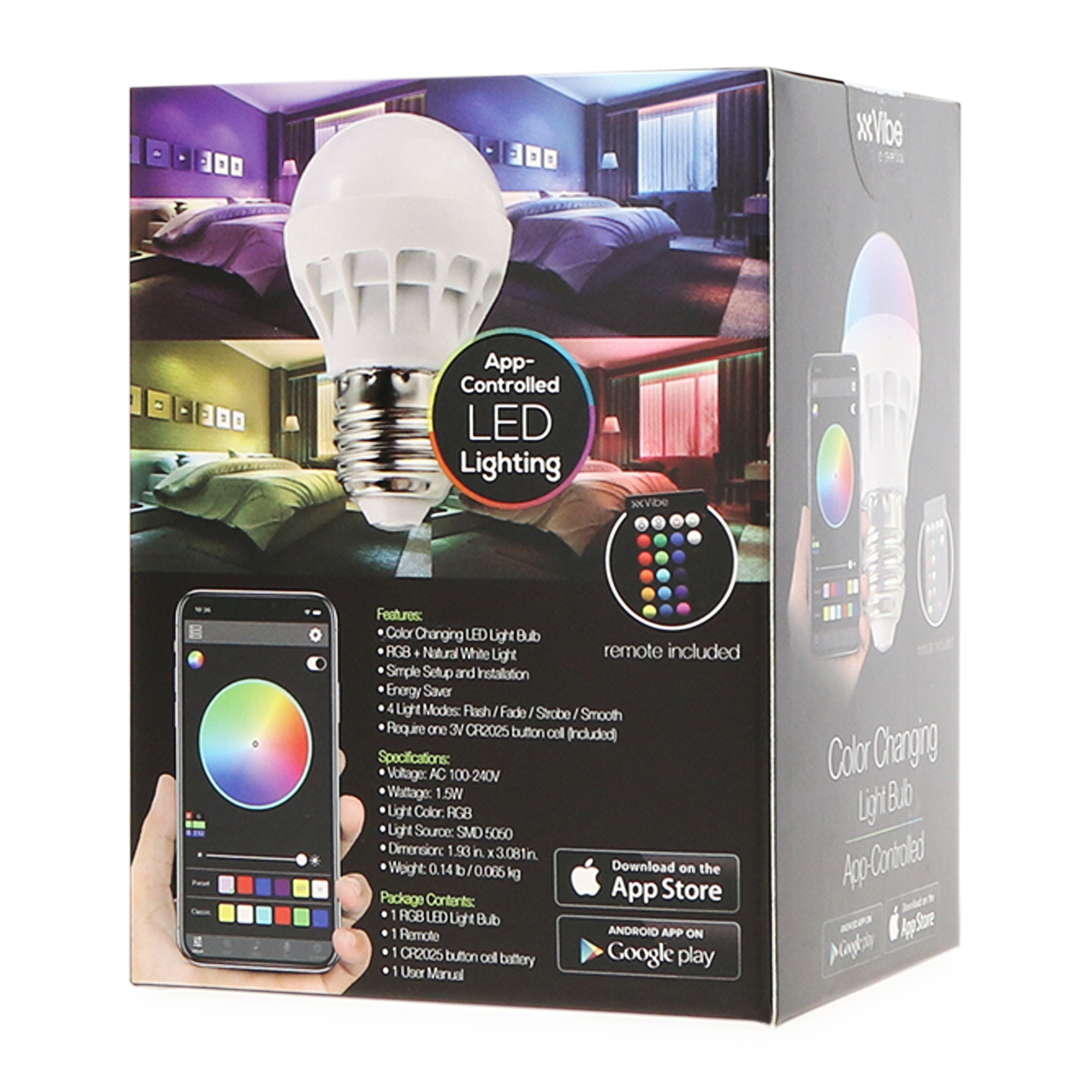 Color Change LED Light Bulb w App Remote Control Five Below