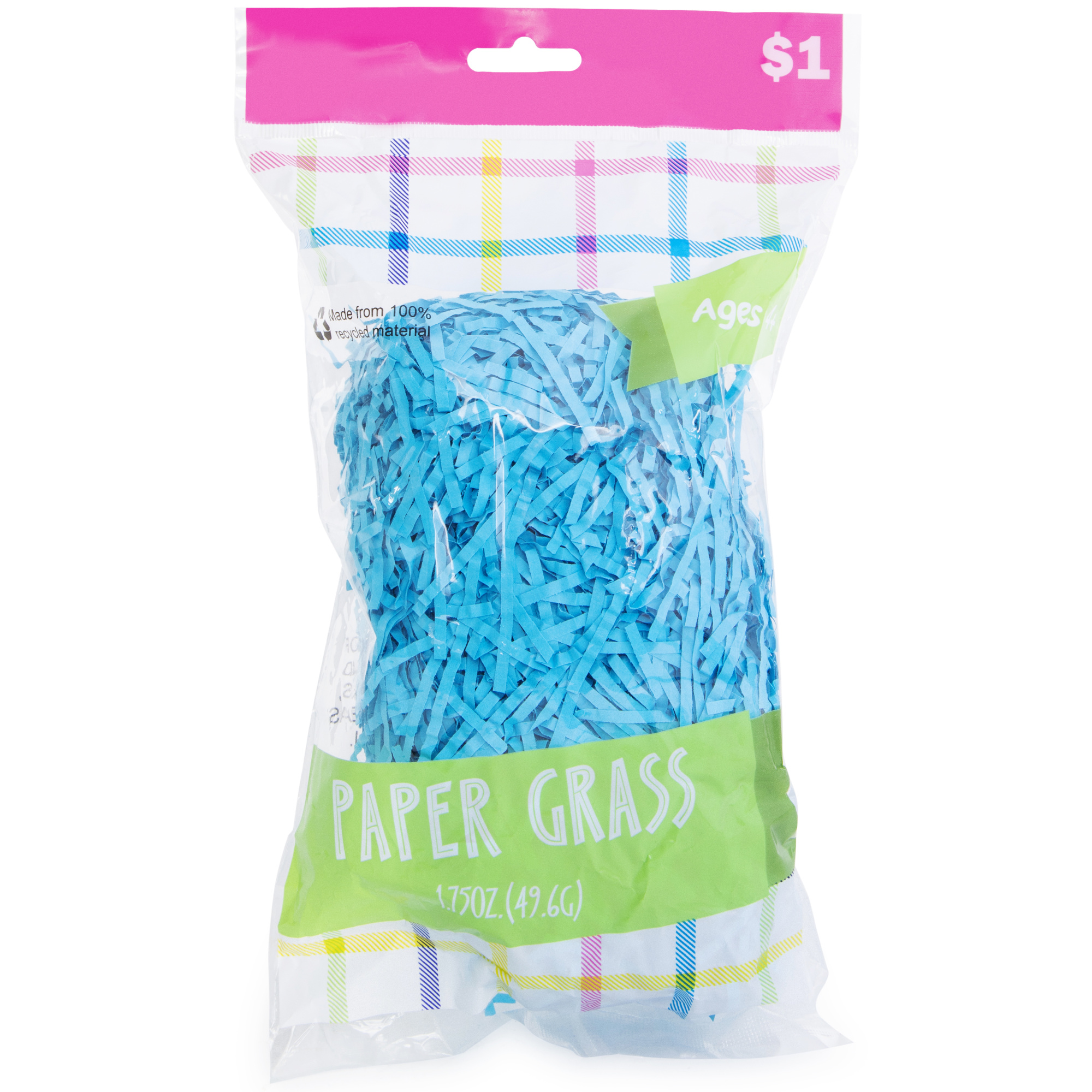 Colorful Recycled Paper Easter Grass 1.75oz