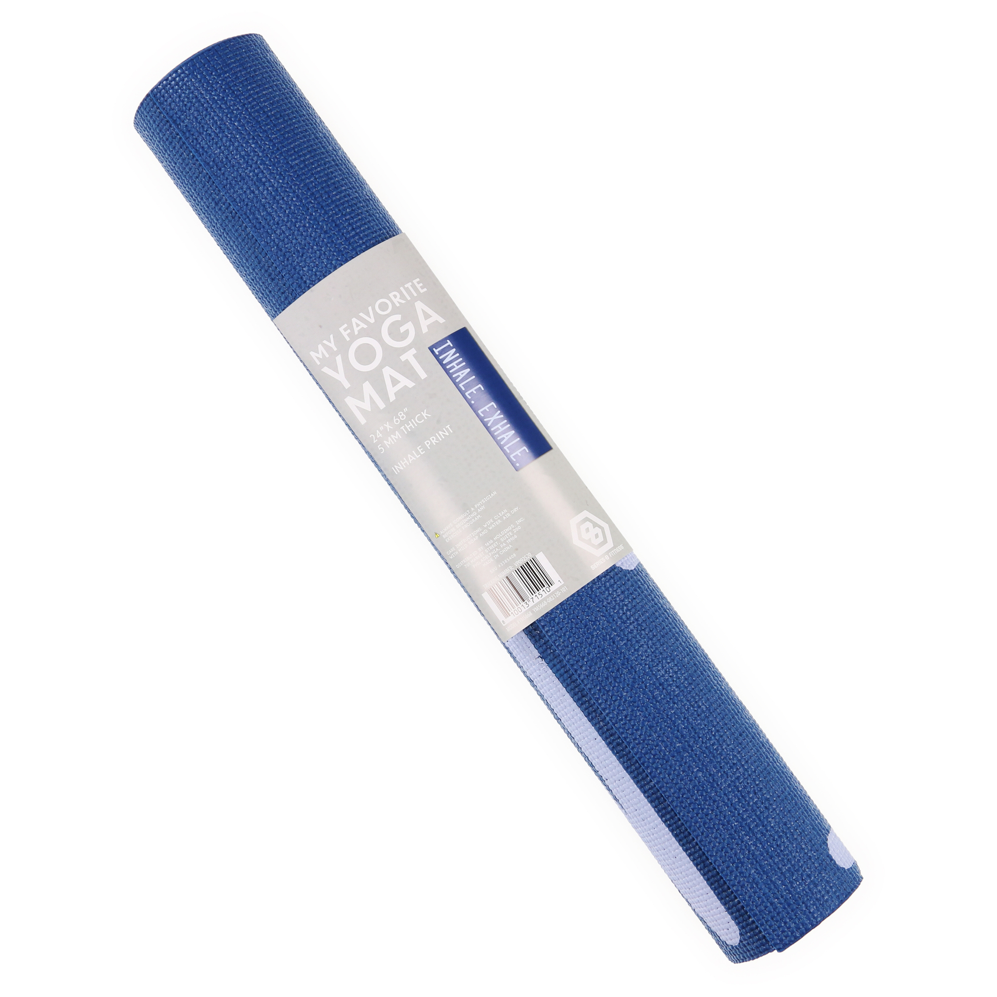 Series-8 Fitness™ 5Mm Thick Designer Yoga Mat 24in x 68in - inhale. Exhale.