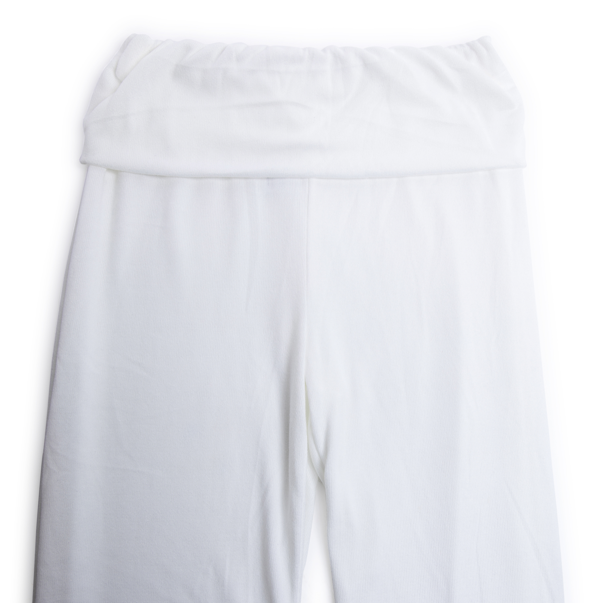 juniors wide leg lounge pants - ivory
