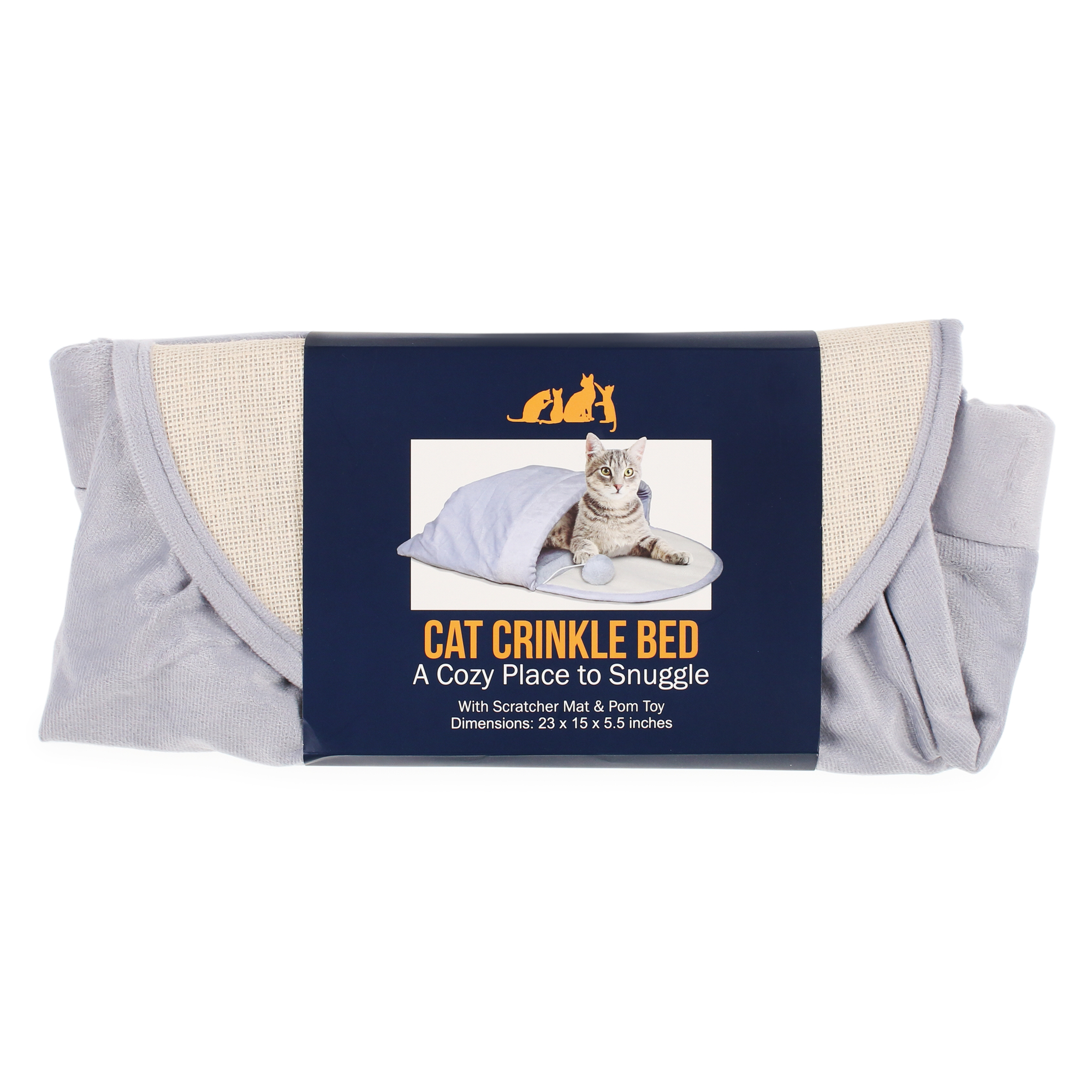 crinkle cat cave bed 23in | Five Below