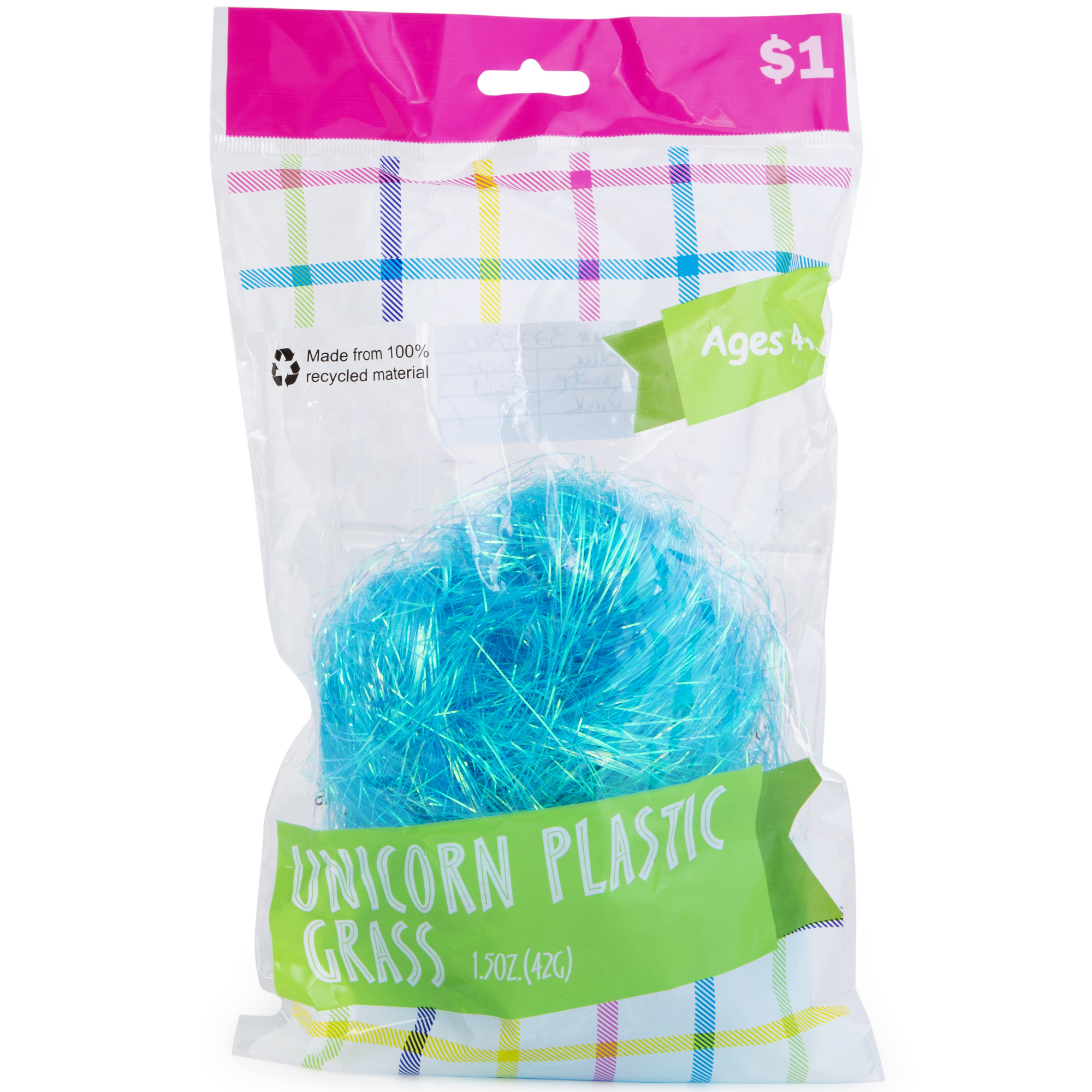 Recycled Plastic Unicorn Easter Grass 1.5oz