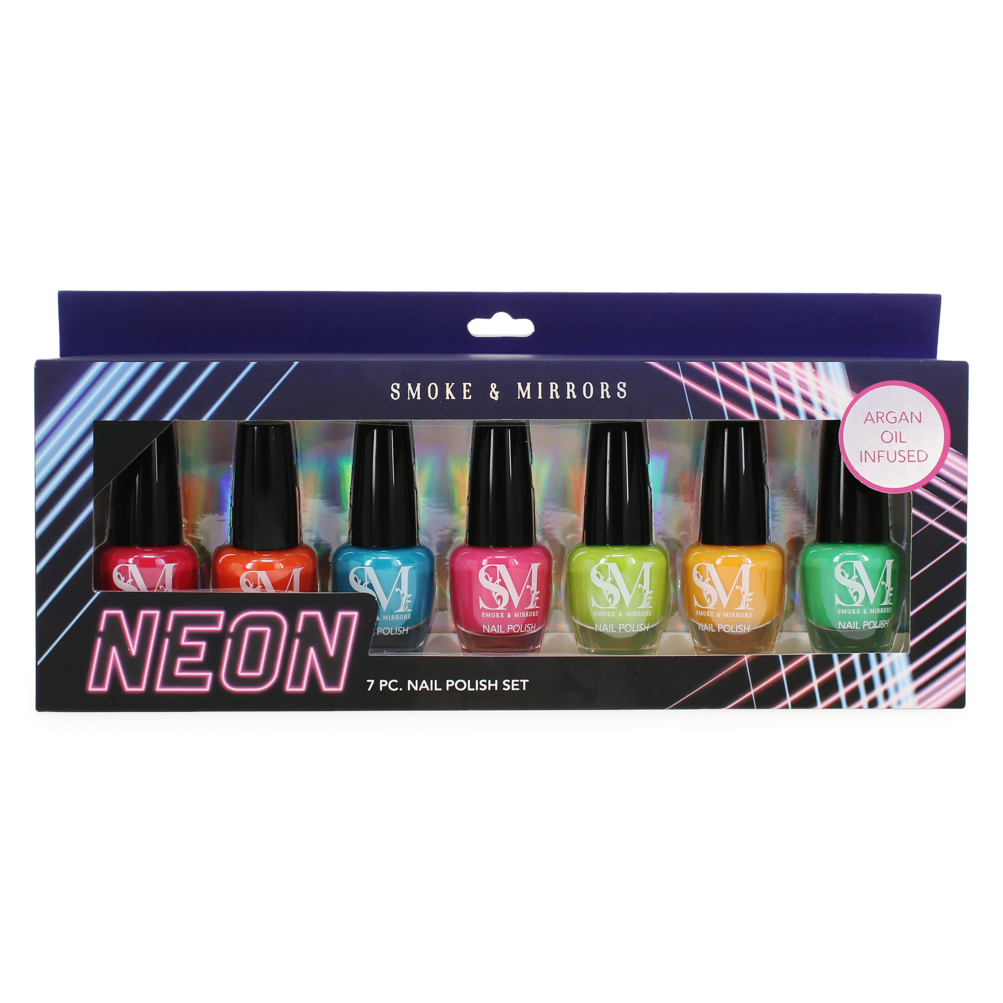 Smoke & Mirrors Neon Nail Polish 7-Piece Set