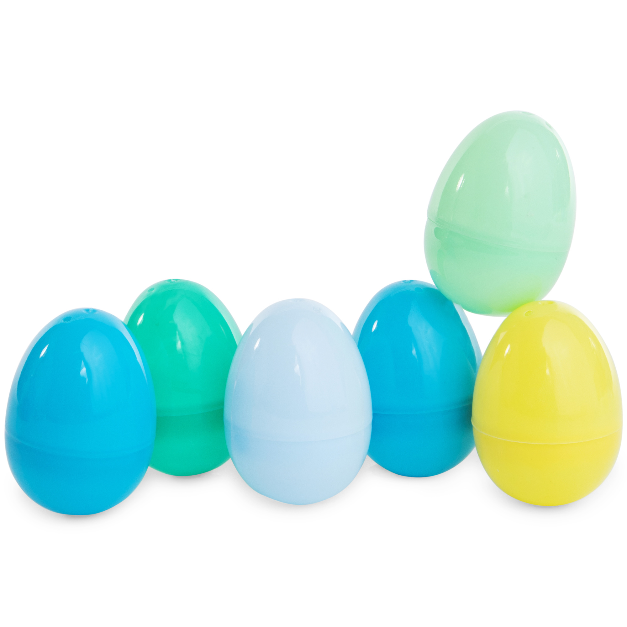 12 Fillable Easter Eggs - Blues & Greens
