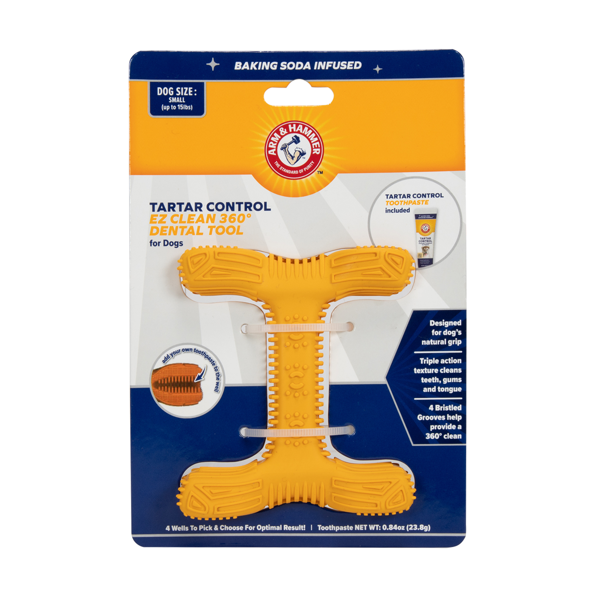 Arm & Hammer® Ez Clean 360 Dental Tool & Toothpaste For Small Dogs