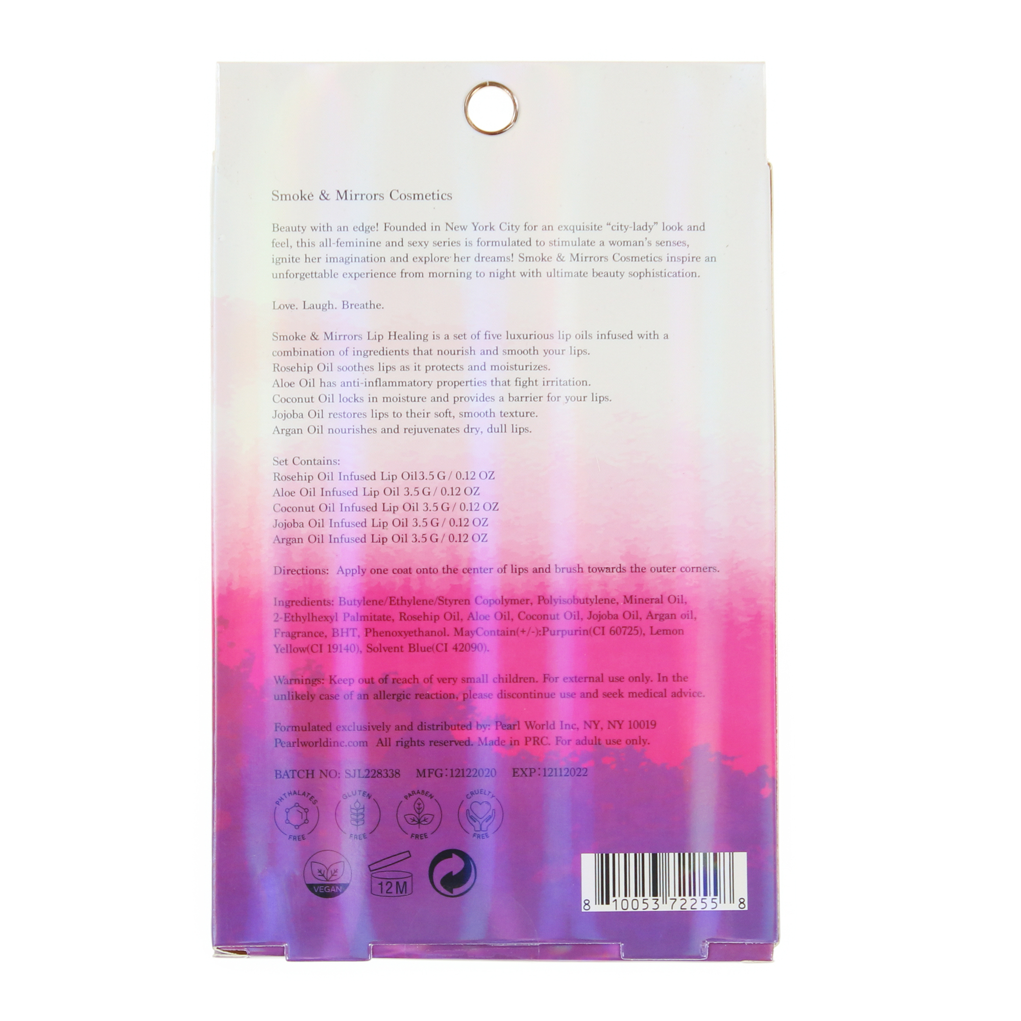 Smoke & Mirrors Healing Lip Oil 5-Piece Set