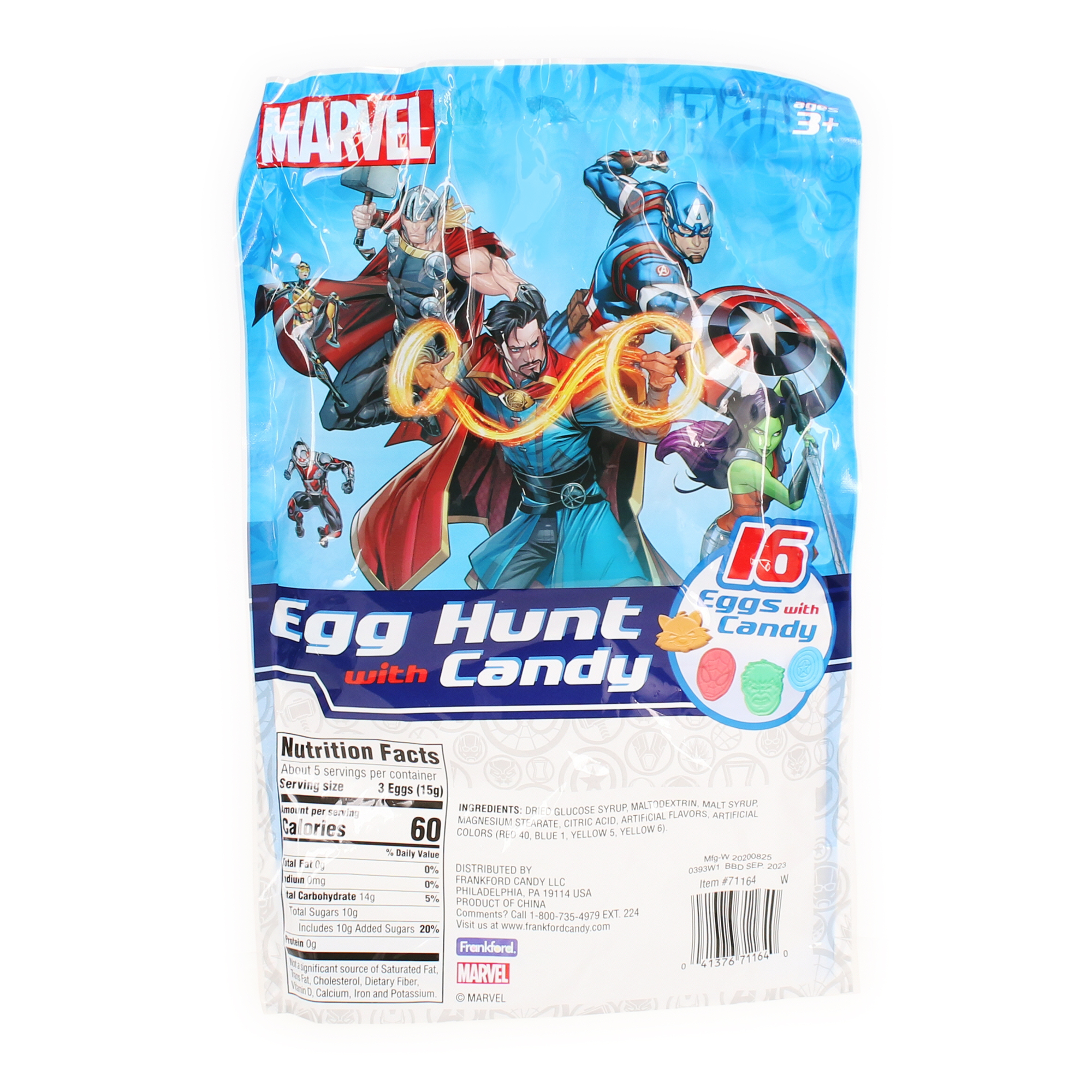 marvel® avengers™ egg hunt easter eggs with candy 16-count bag
