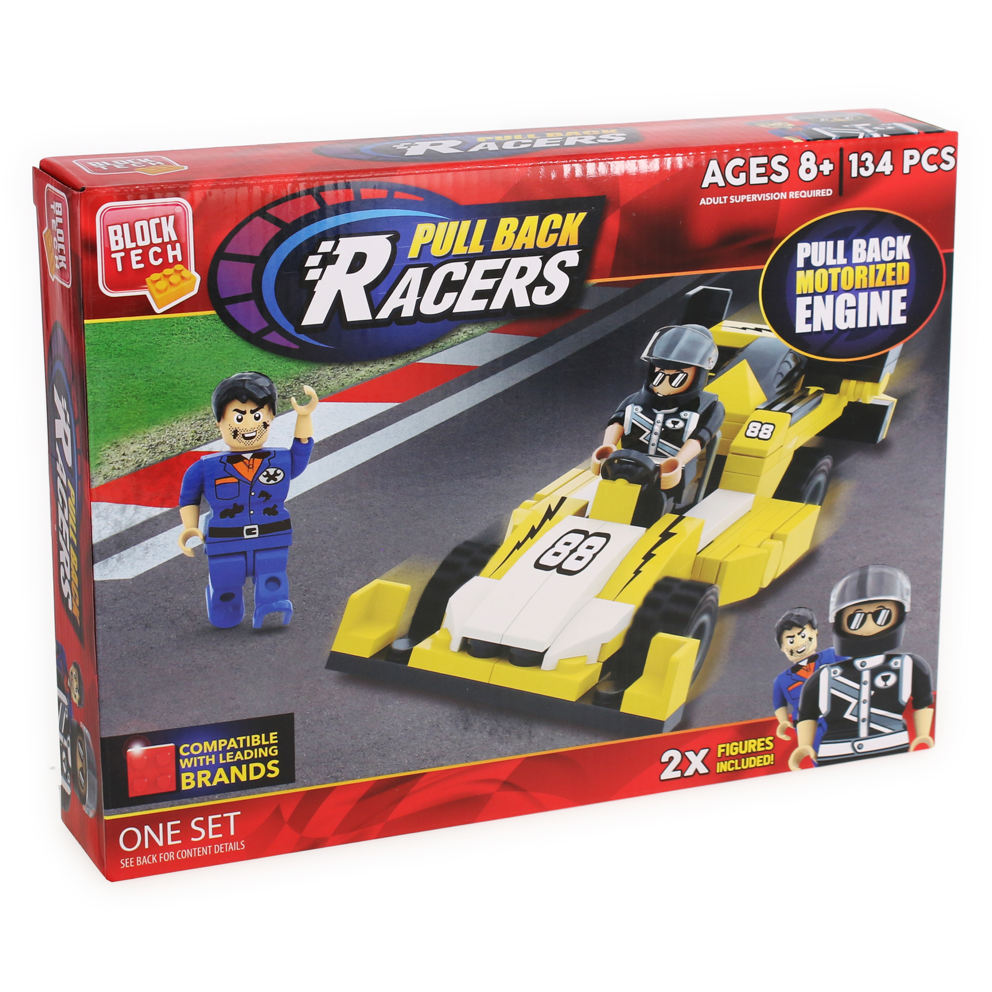 block tech® pull-back racers 121-piece set | FIve Below