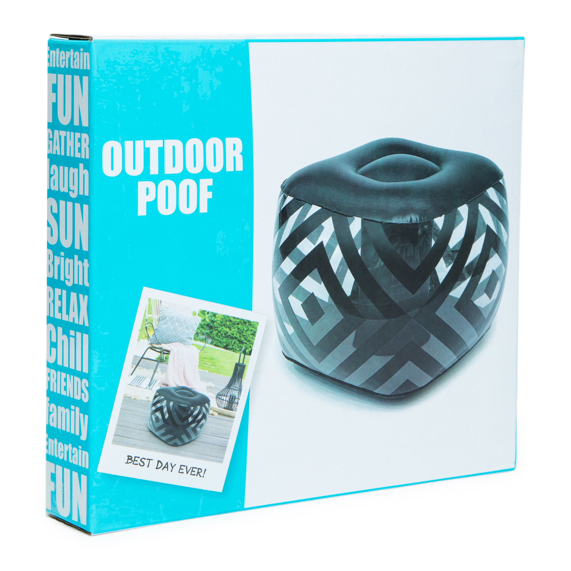 inflatable outdoor pouf 20.8in x 15.3in