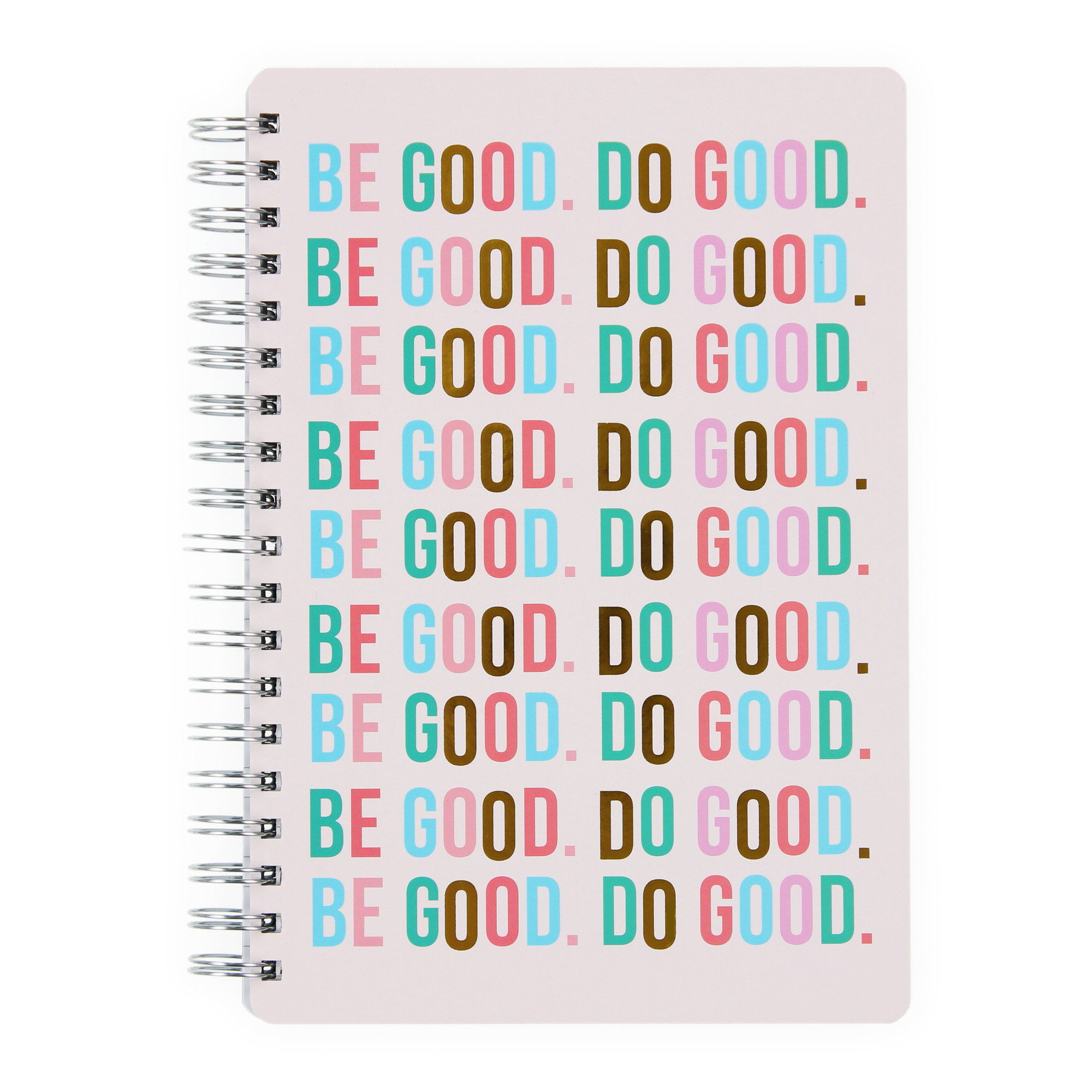 gold foil spiral journal