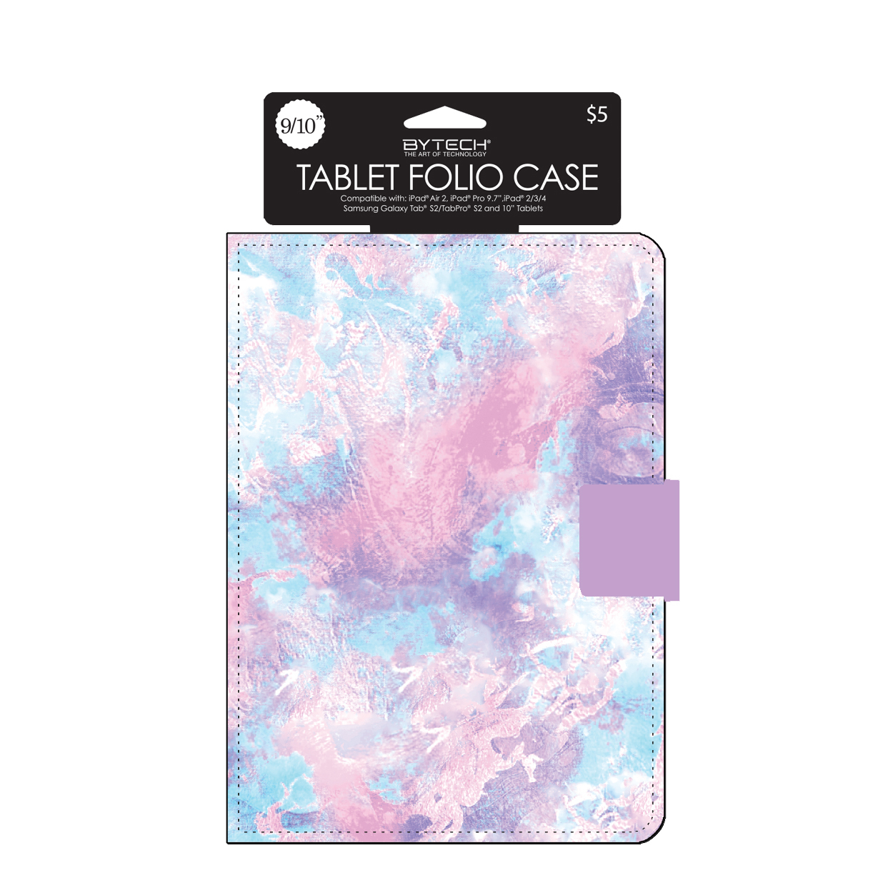 9in To 10in Tablet Folio Case - Watercolor