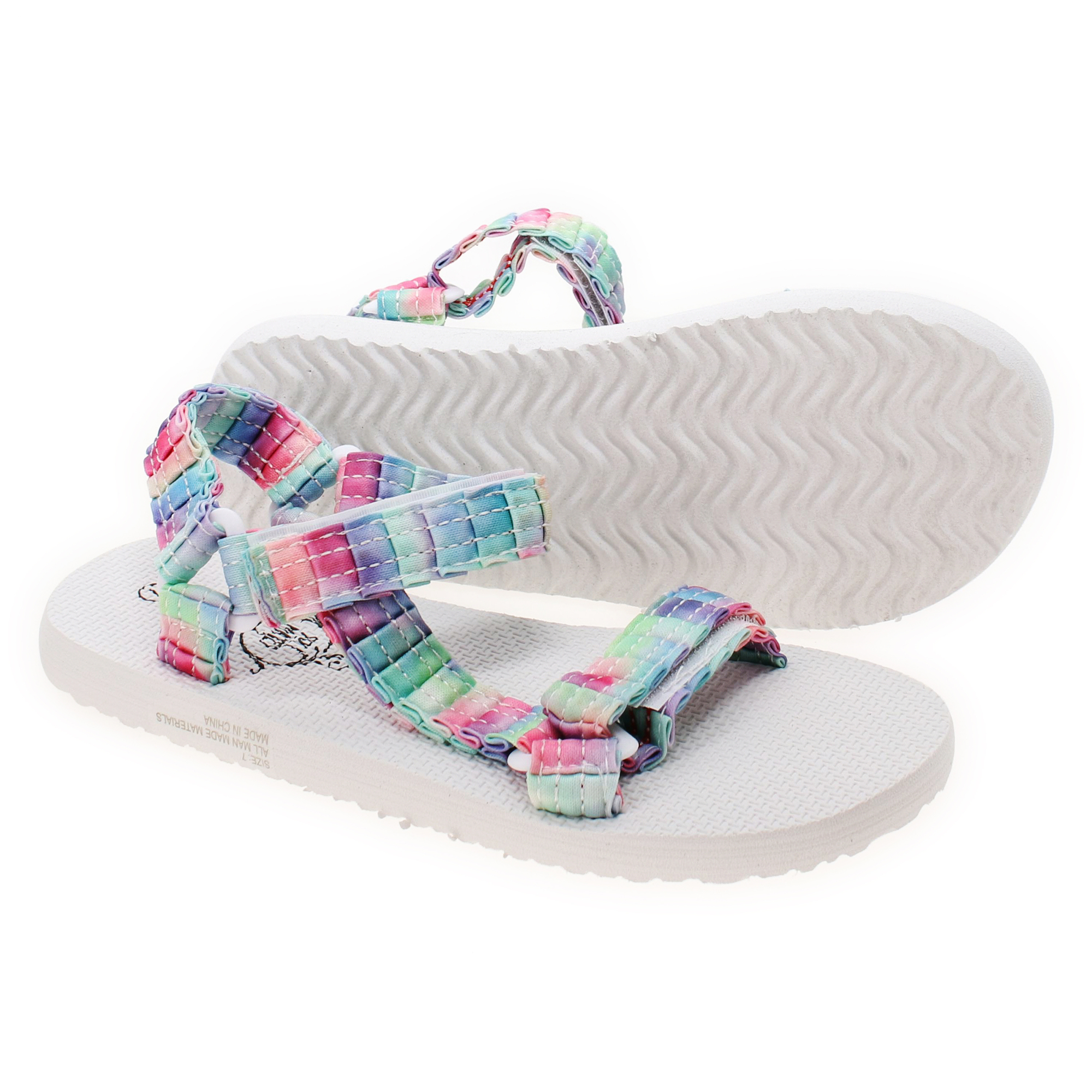 ladies river shoe active sandals - tie dye straps