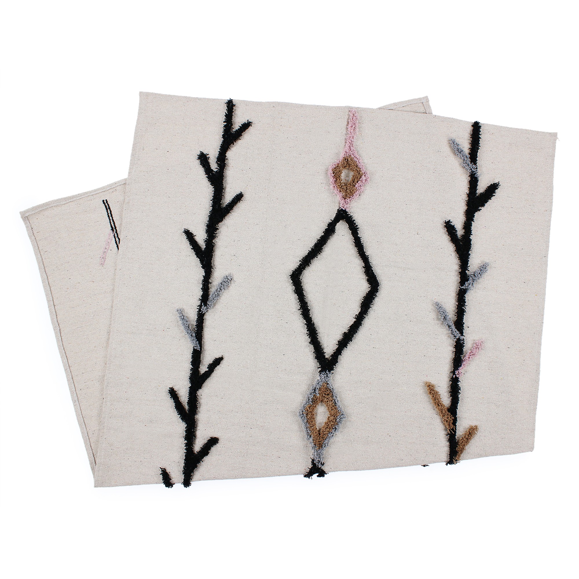 Vine Tufted Cotton Rug 3ft X 5ft