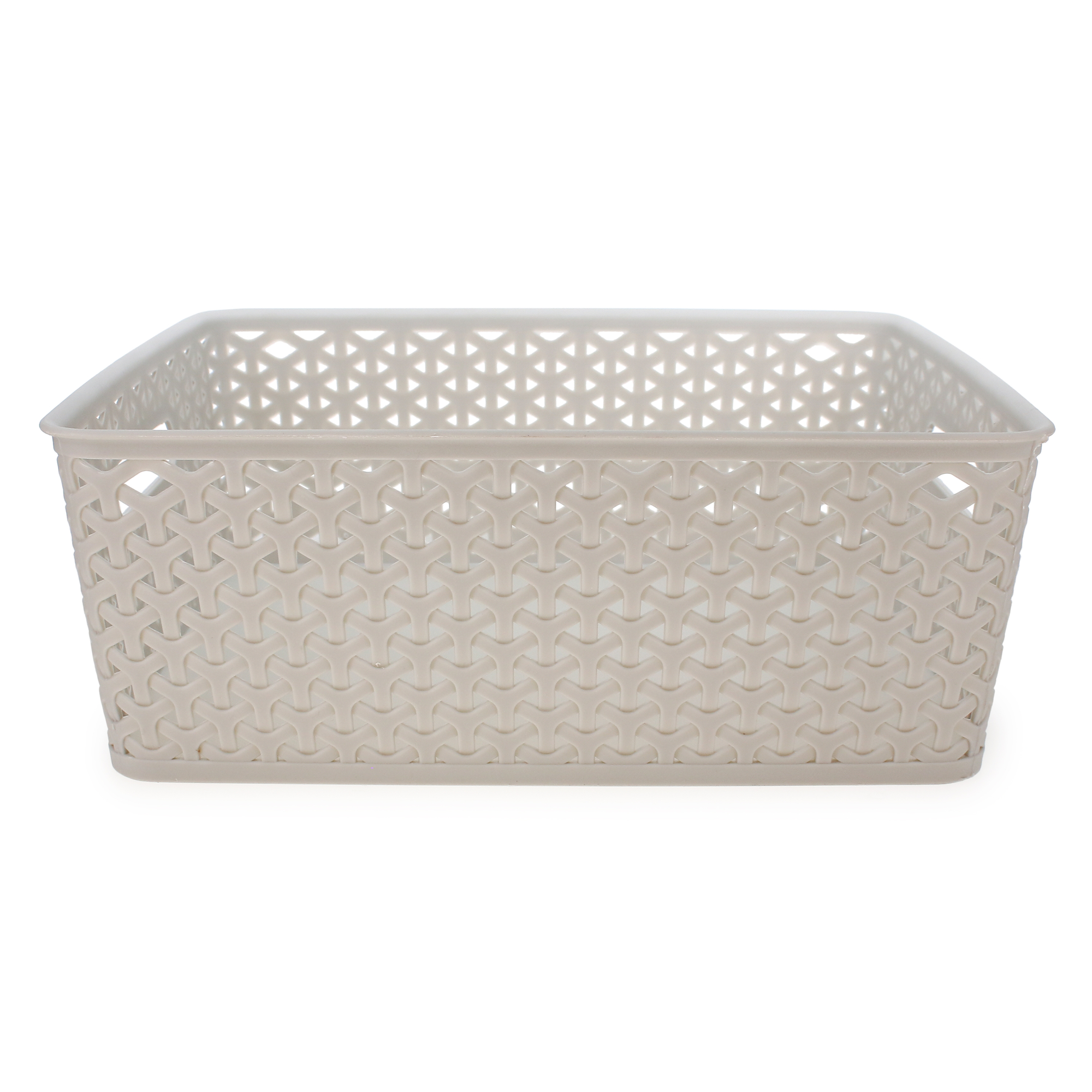 large lattice storage bin 13.8in x 11.8in