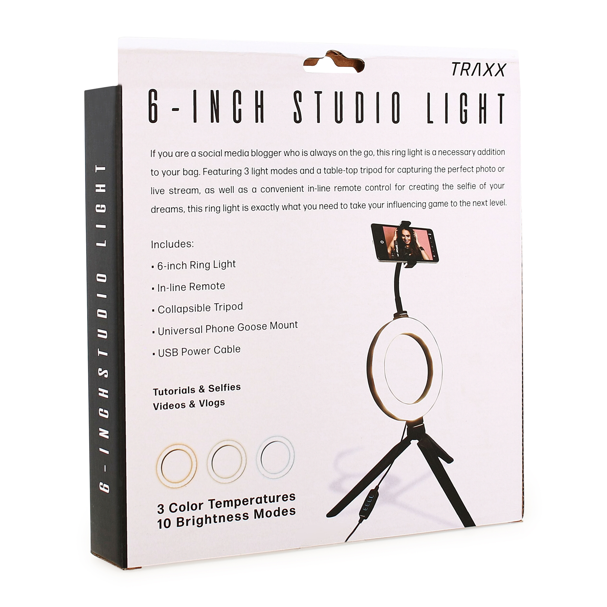 6in Studio Ring Light W/ Phone Holder