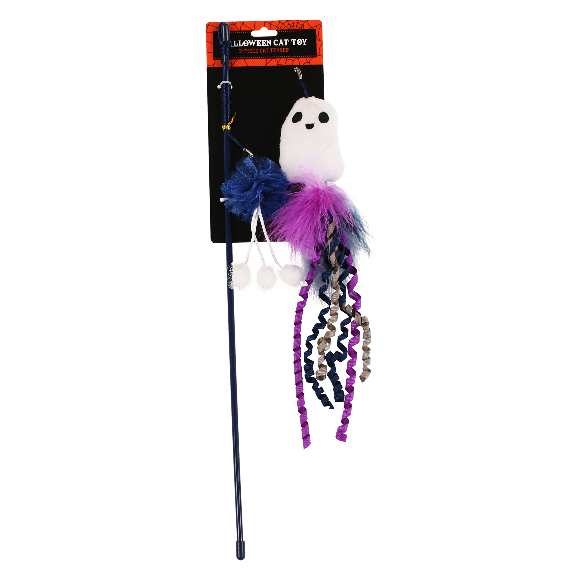 halloween teaser cat toy on a stick