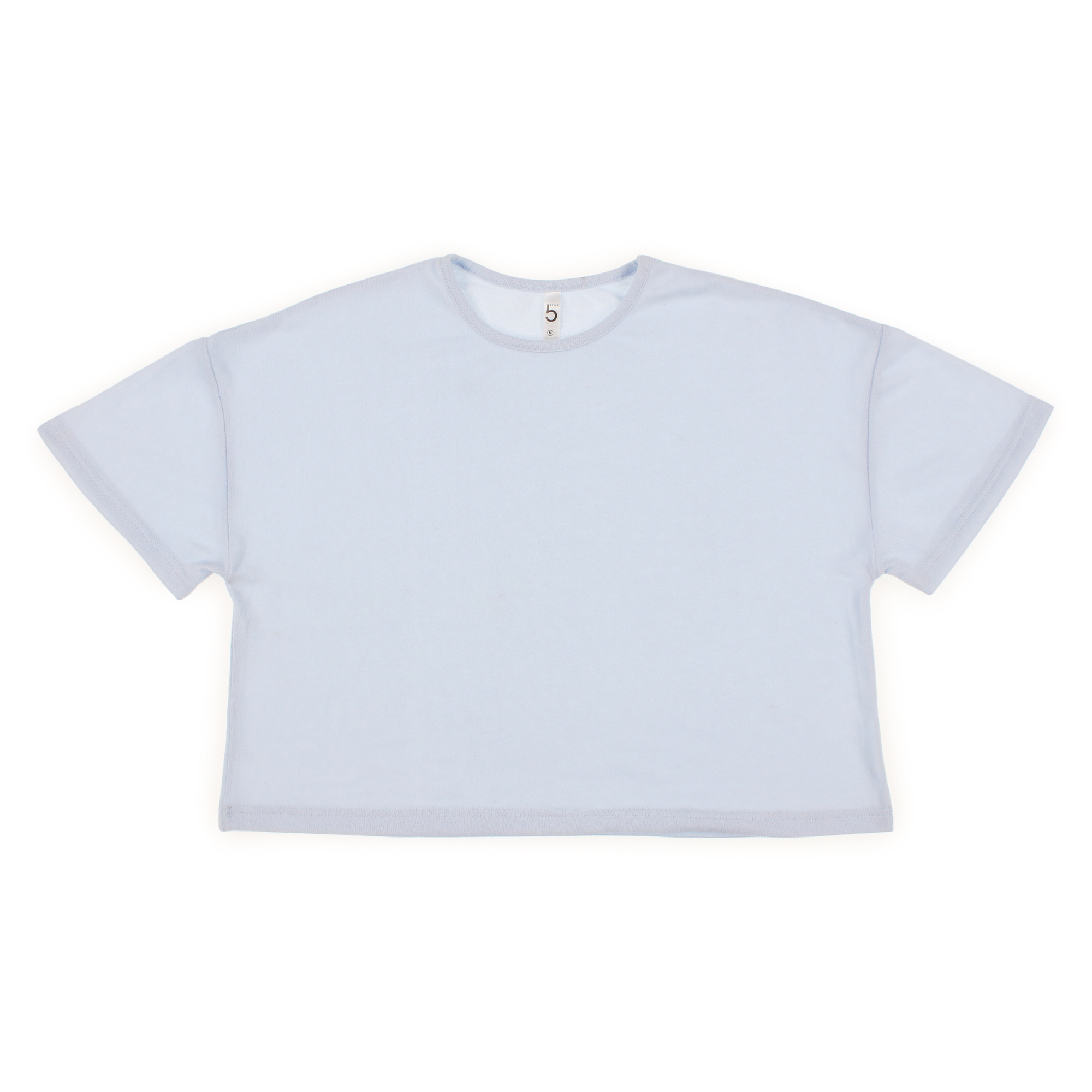 juniors boxy hacci lounge top - blue
