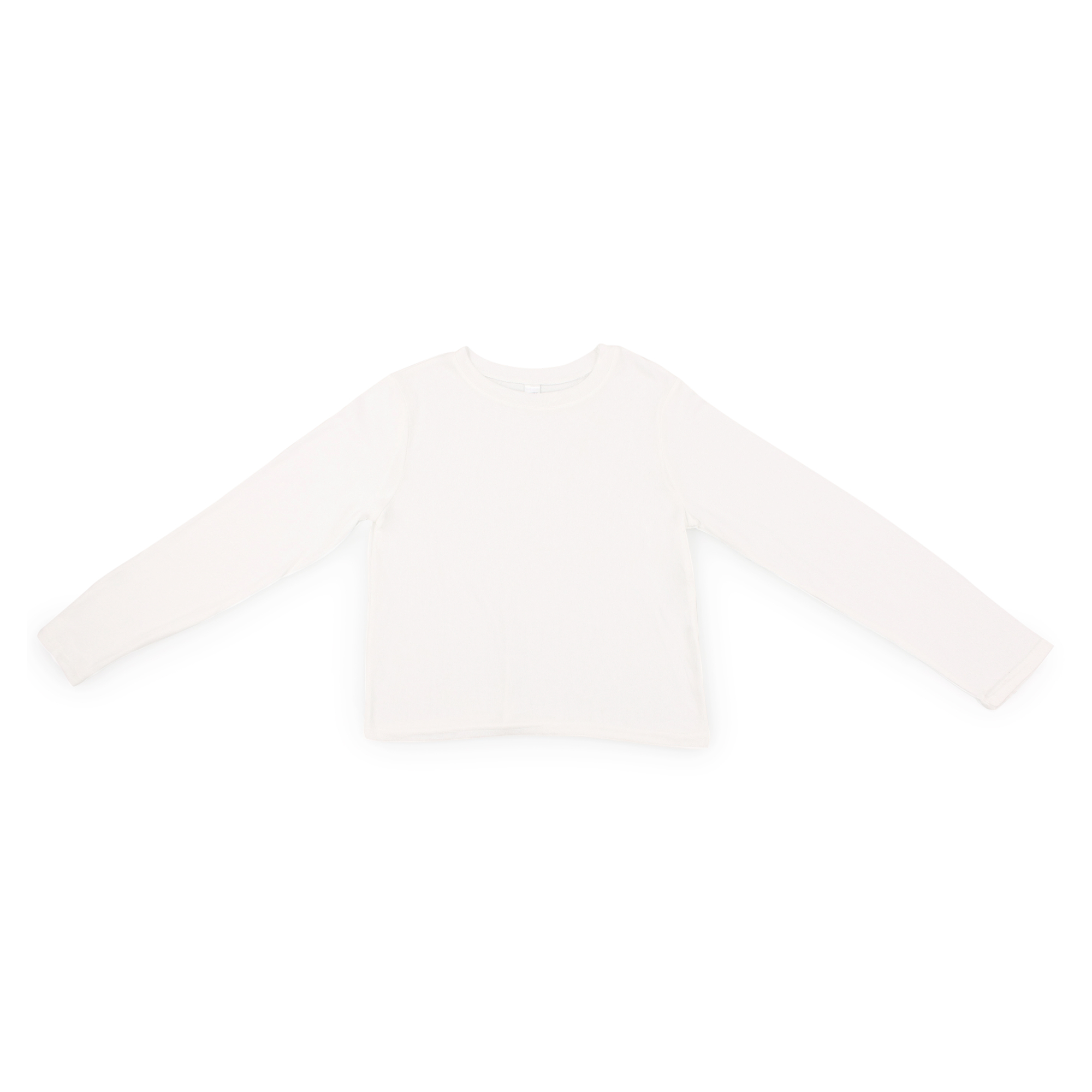 juniors white long sleeve crop top