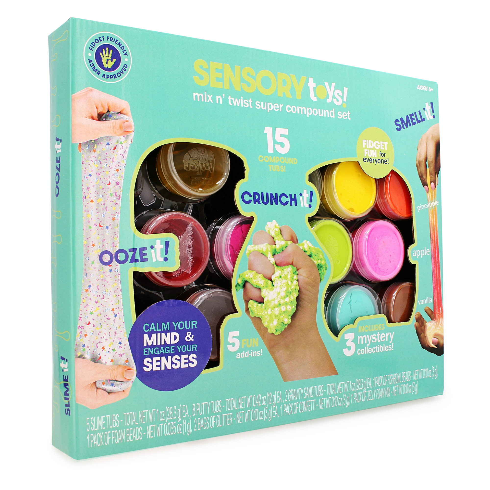 sensory toys super compound slime set 15-piece