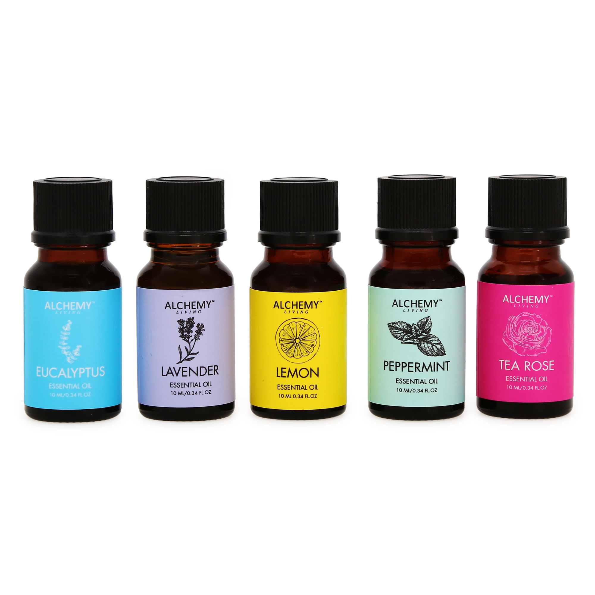 alchemy living™ uplifting essential oils collection 5-piece set