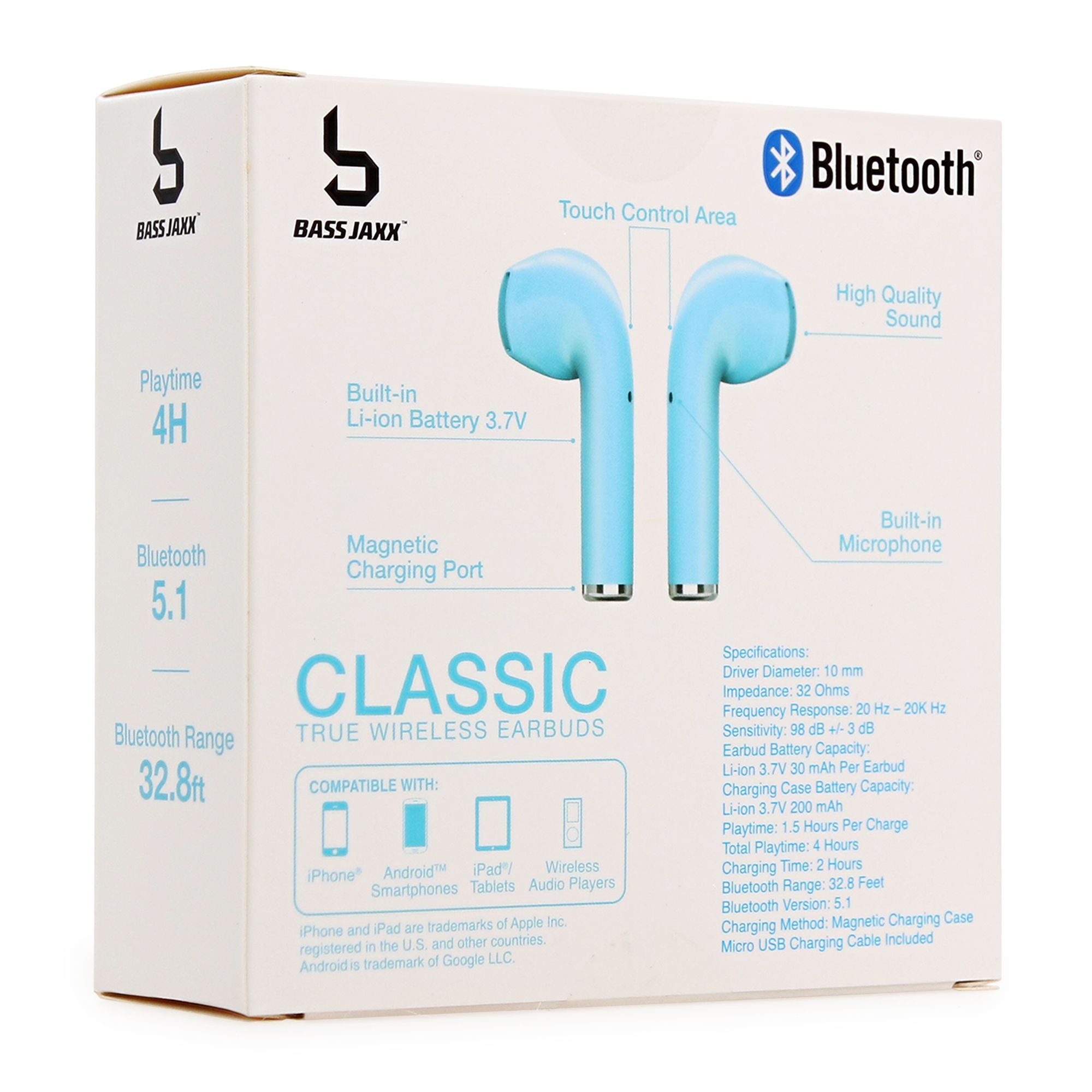 neon bluetooth® earbuds with mic