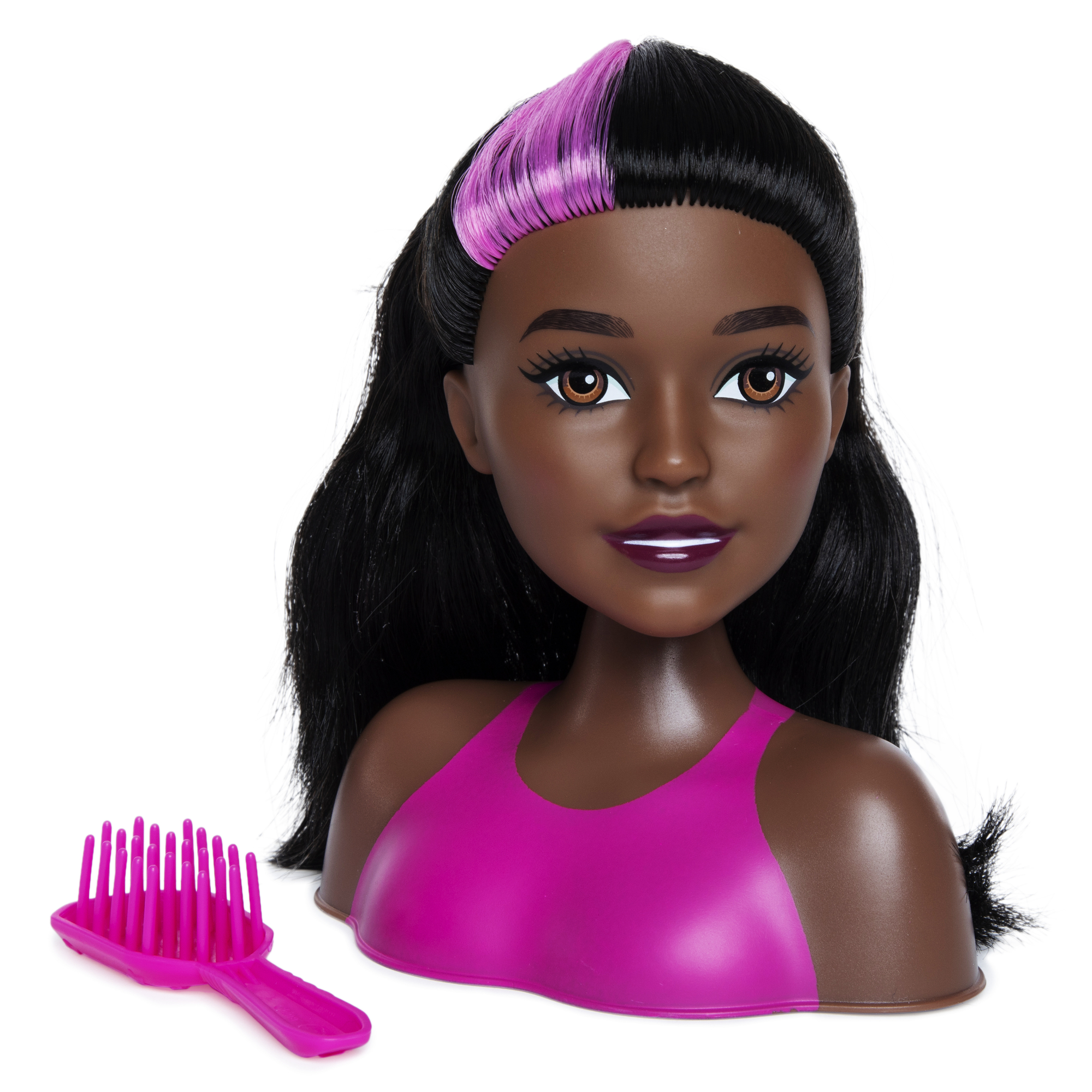 Black barbie head styling doll deals