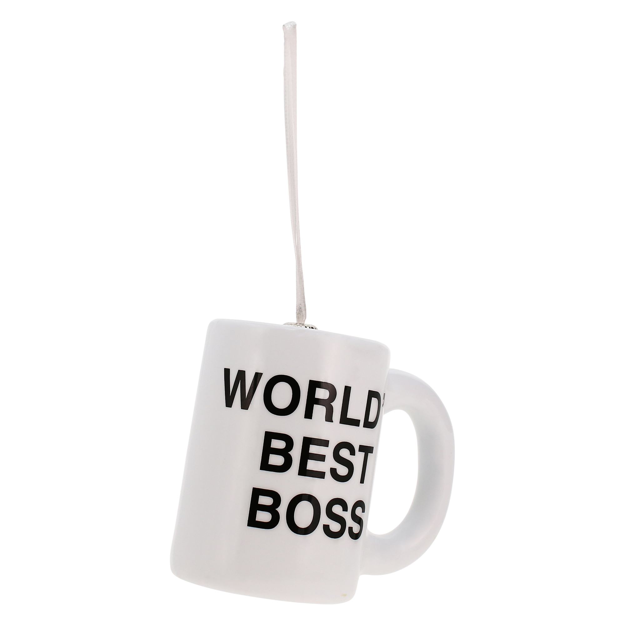 Hallmark The Office World's Best Boss coffee mug Decoupage Christmas  Ornament