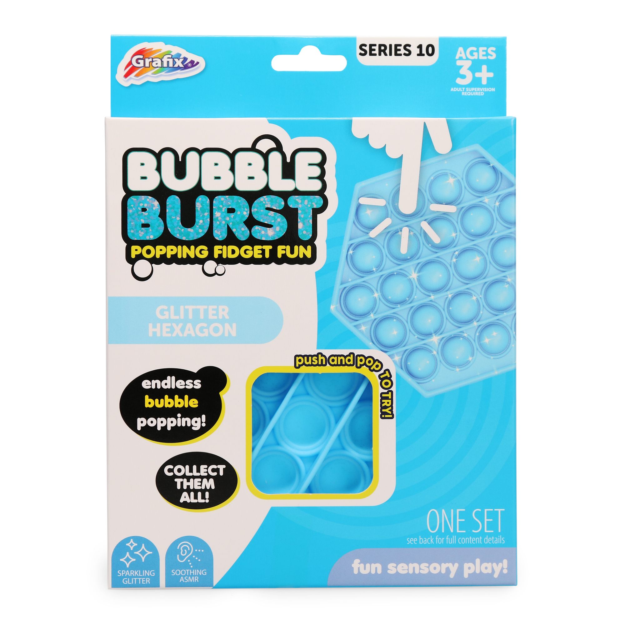 bubble burst fidget popper series 10 shapes