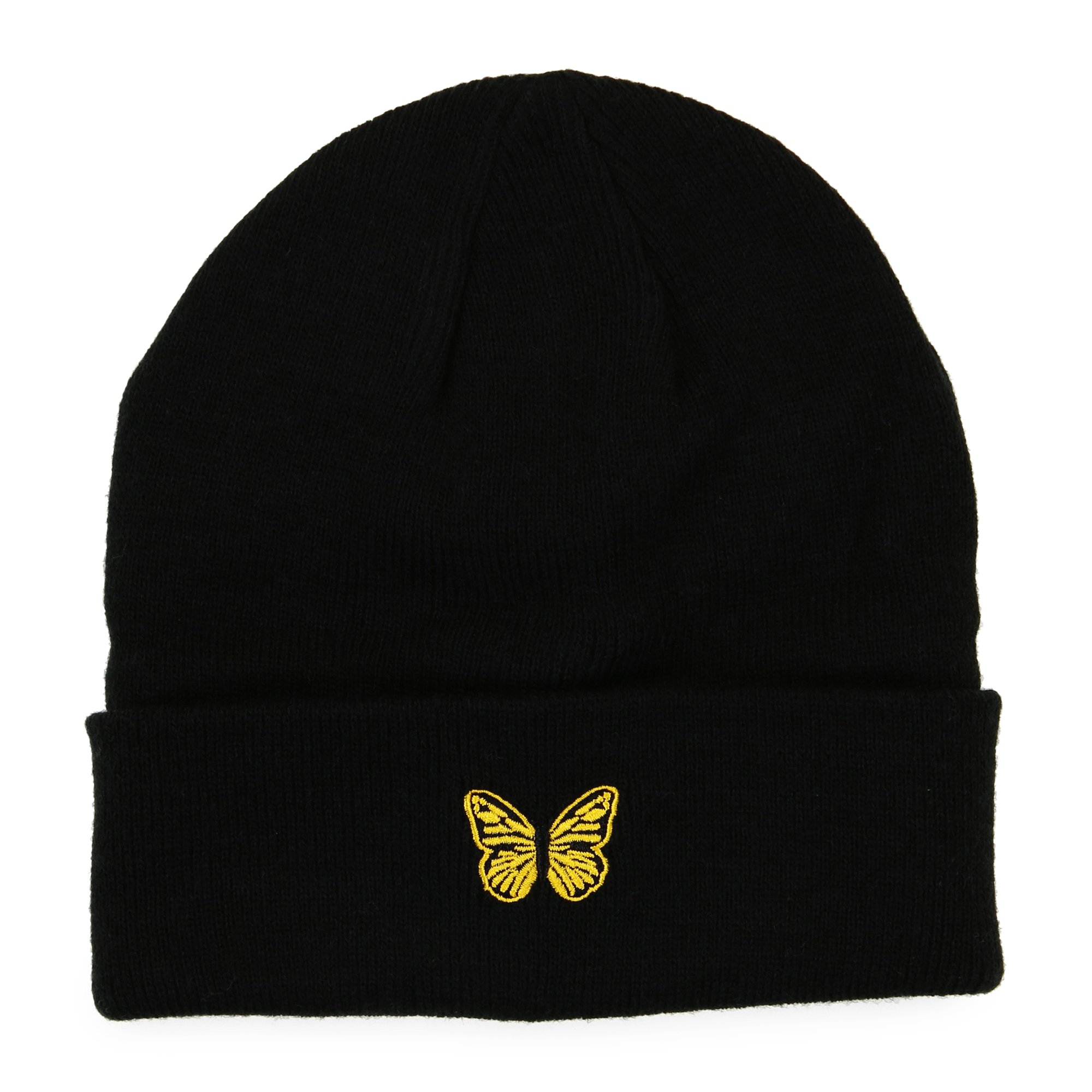 lightweight knit beanie with icon patch