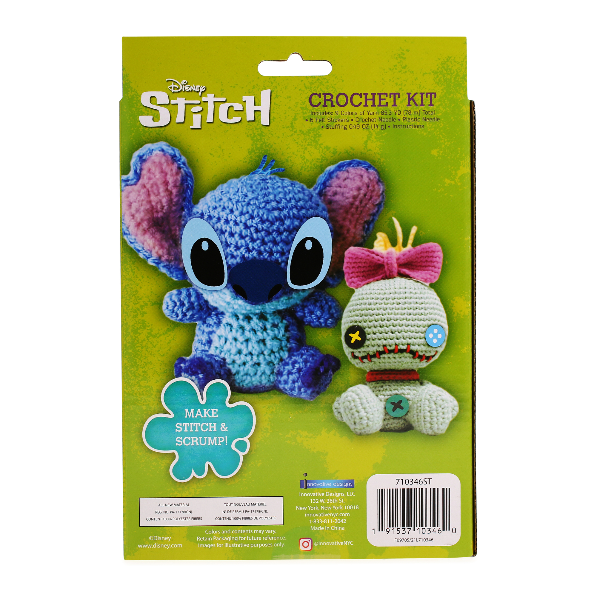 disney© stitch & scrump crochet kit